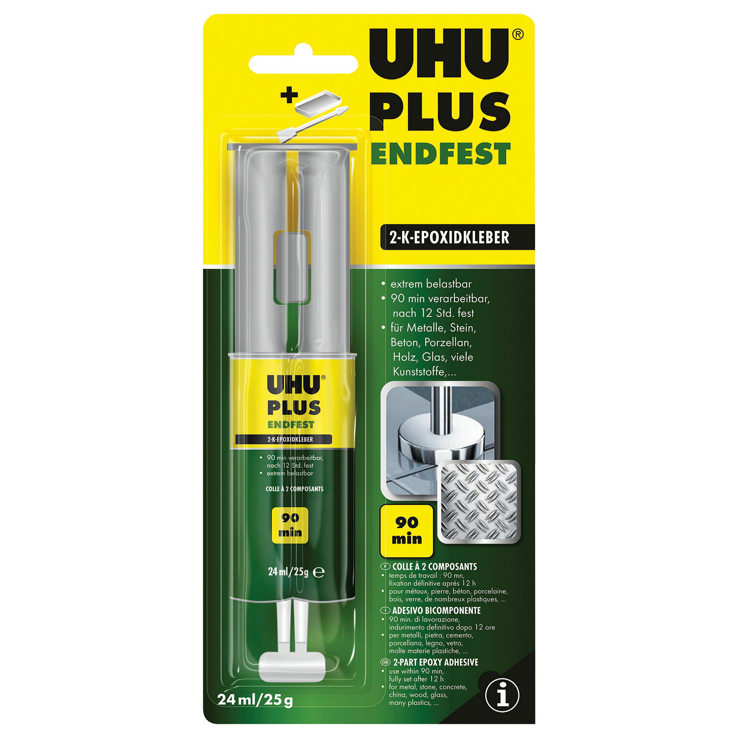 UHU 2-K Klebstoff plus endfest Spritze, 25g