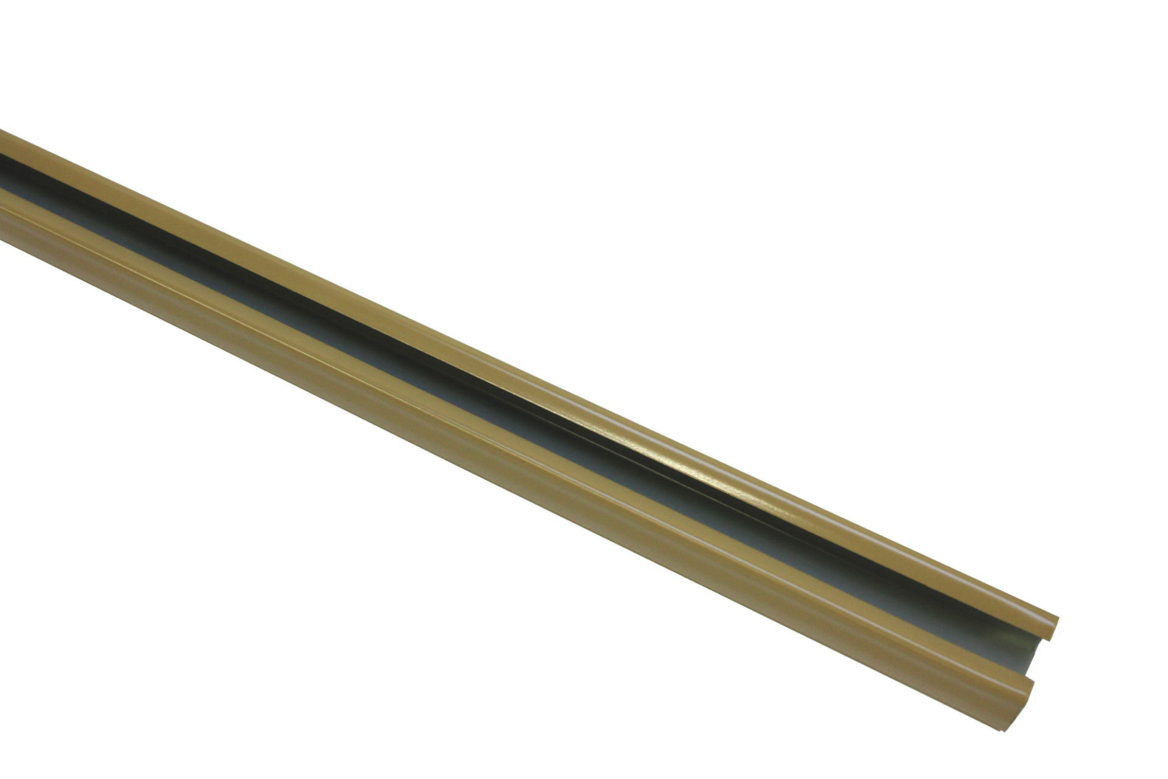 U-Laufschiene, Zusatzschiene für Gardinenstangen, beige, 290 cm