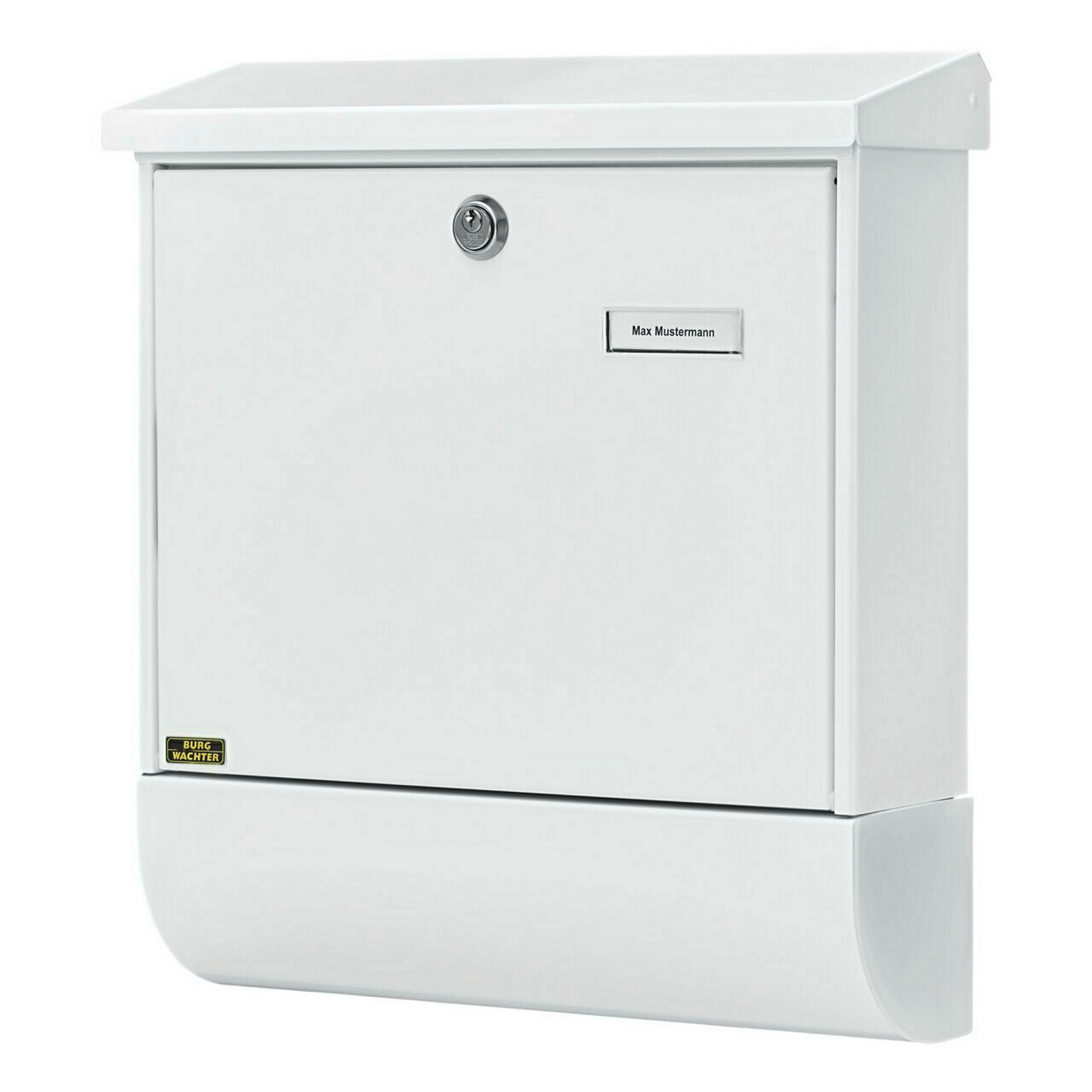 Briefkasten-Set Stahl-lack. Vario 86720W weiss