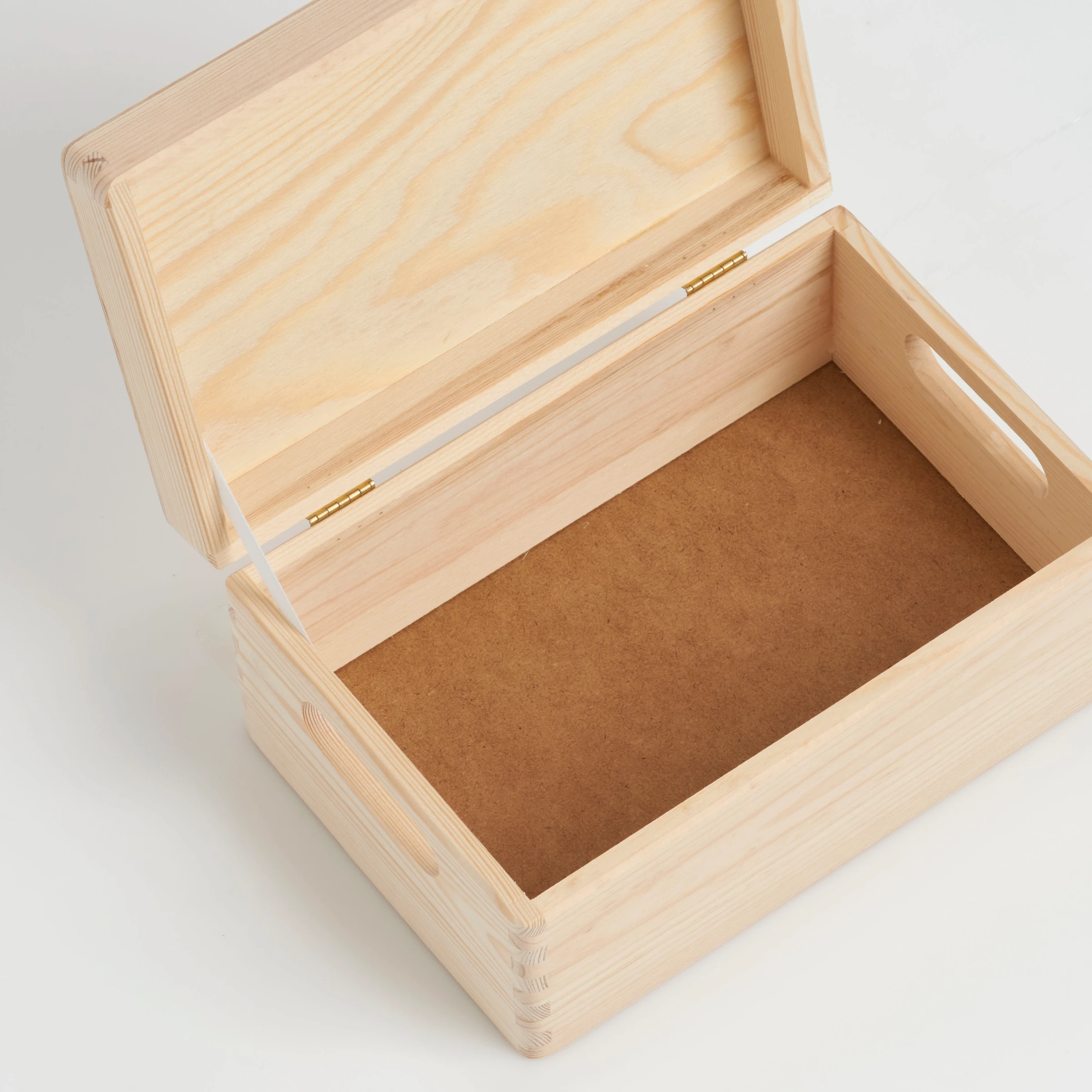 Allzweckkiste mit Deckel Nadelholz, 30x20x14 cm