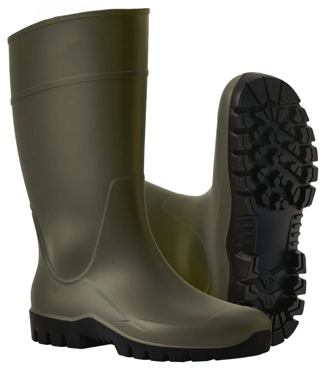Nora Arbeitsstiefel RANCH HIGH Gr. 45, PVC, olivgrün