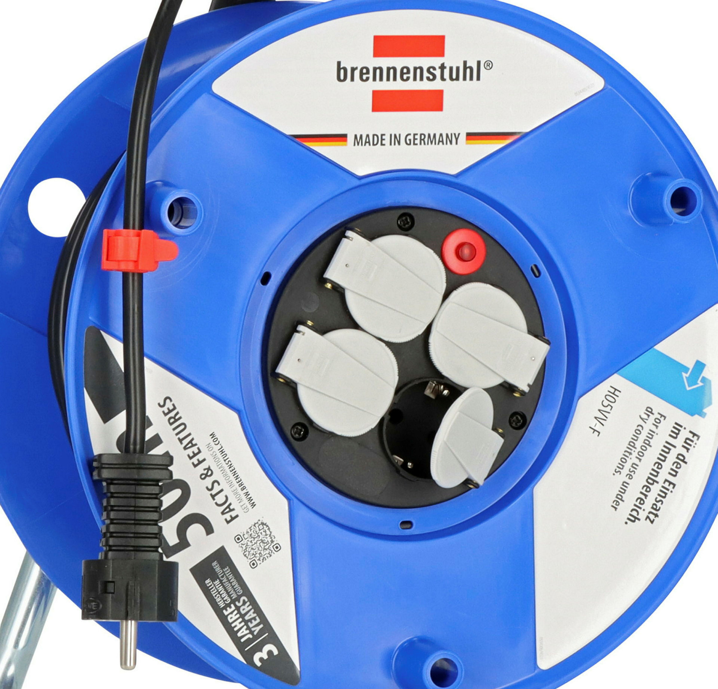 K-Tro. Garant 290 50m H05VV-F3G1.5 4fach Stedo/Klappd./Thermo