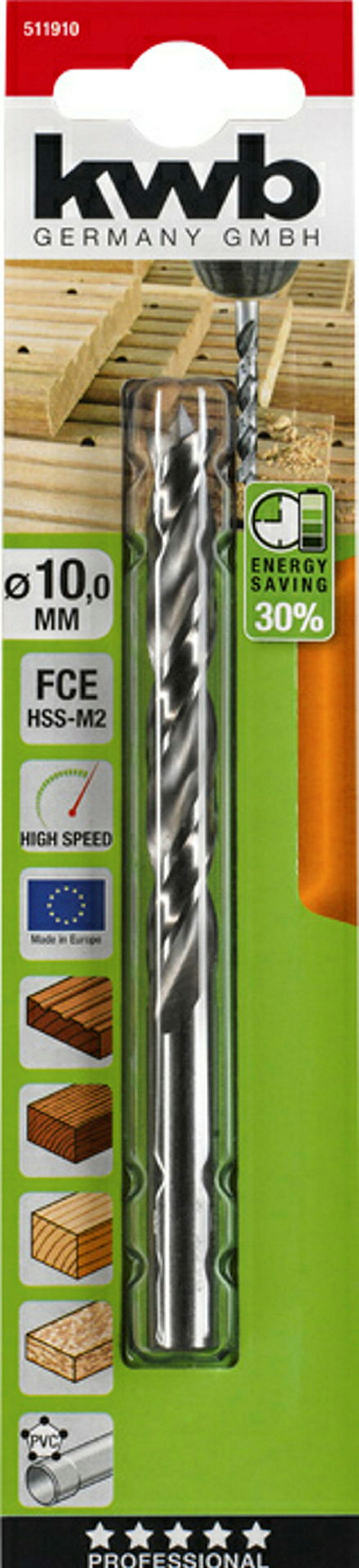 FCE Hartholzbohrer, ø 10.0 mm