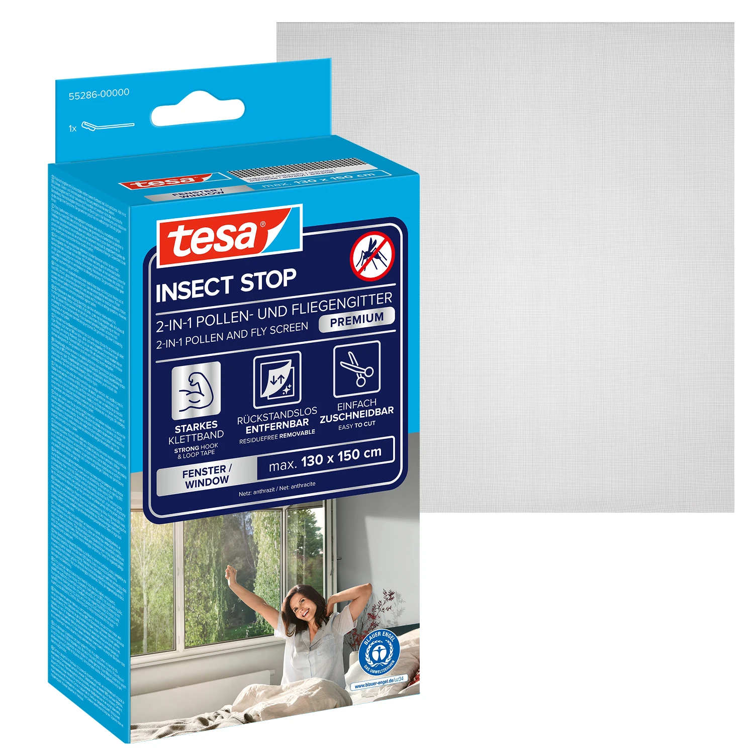 tesa® Pollenschutzgitter 1,30m x 1,50 m