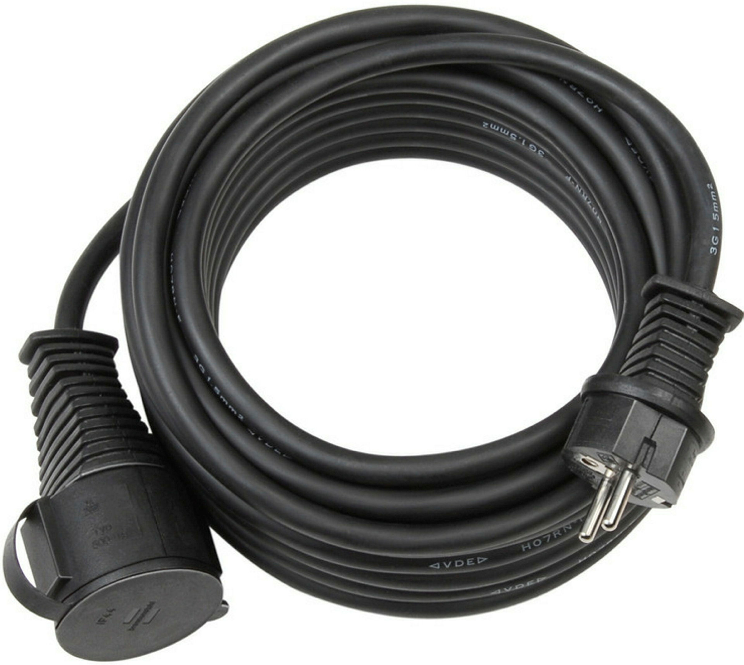 Verlängerungskabel 10m H07RN-F3G1,5 schwarz IP44