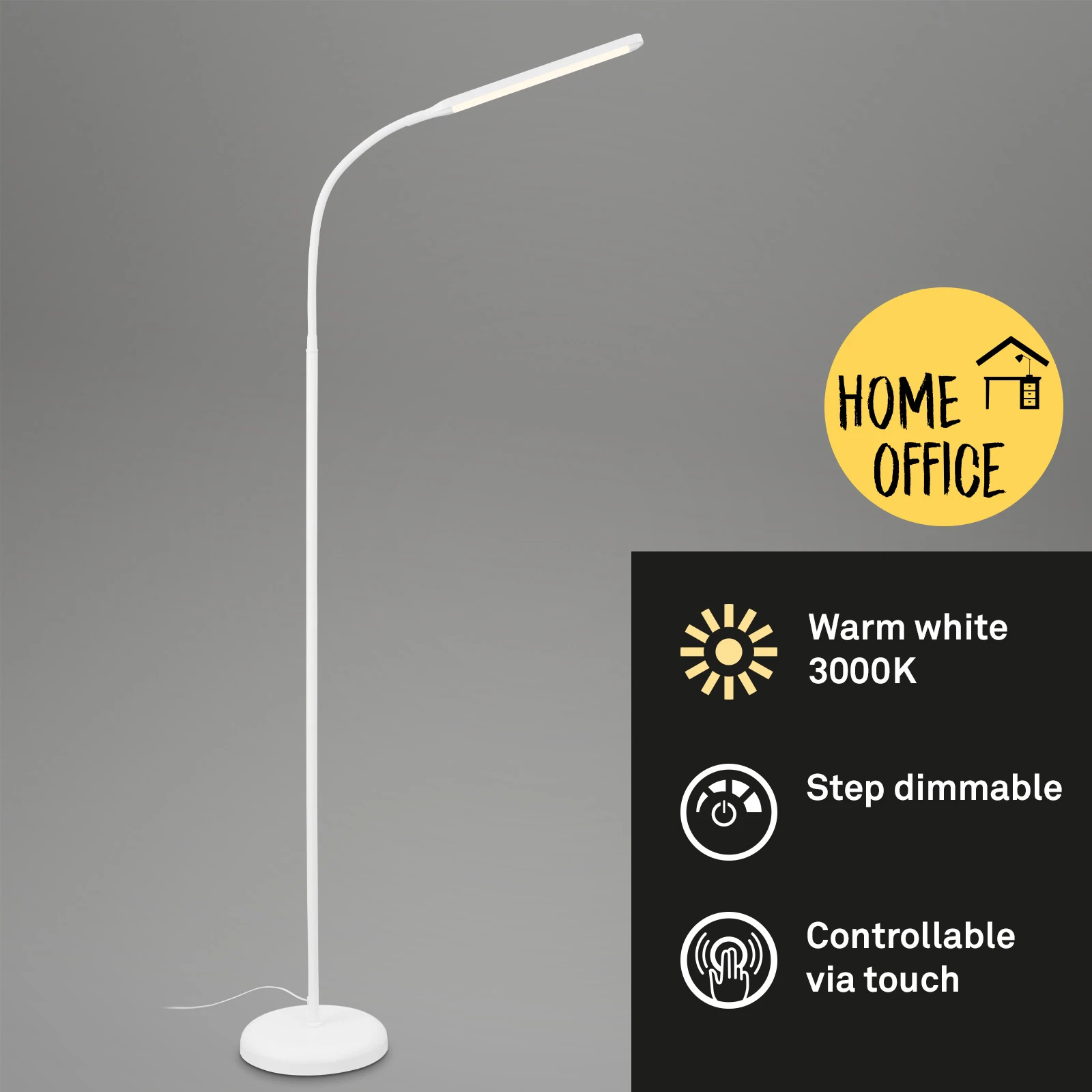 LED Stehleuchte, weiß, 1xLED-Platine/6W