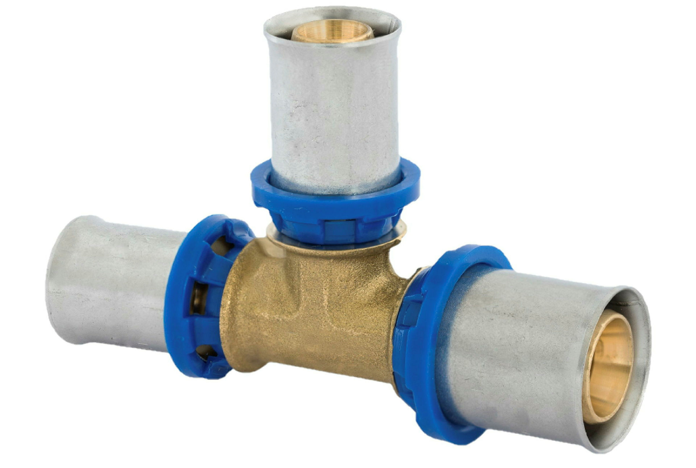 MS Reduzier-T-Stück, blank, 26 mm x 16 mm x 26 mm, Pressfitting für MSVR