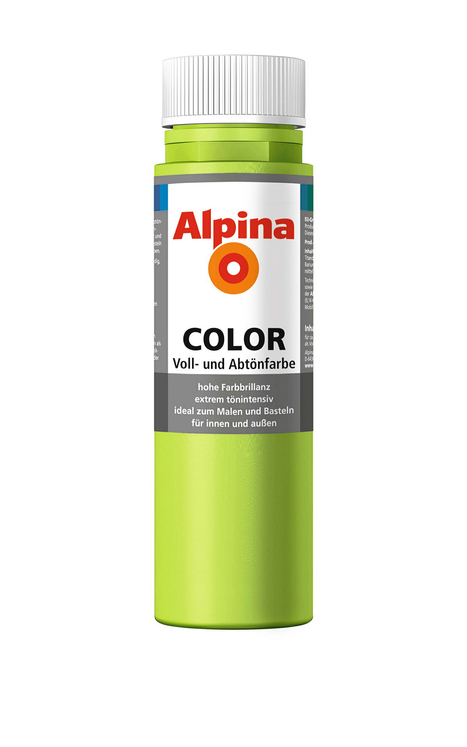 Alpina COLOR Voll- und Abtönfarbe Power Green 250ml seidenmatt