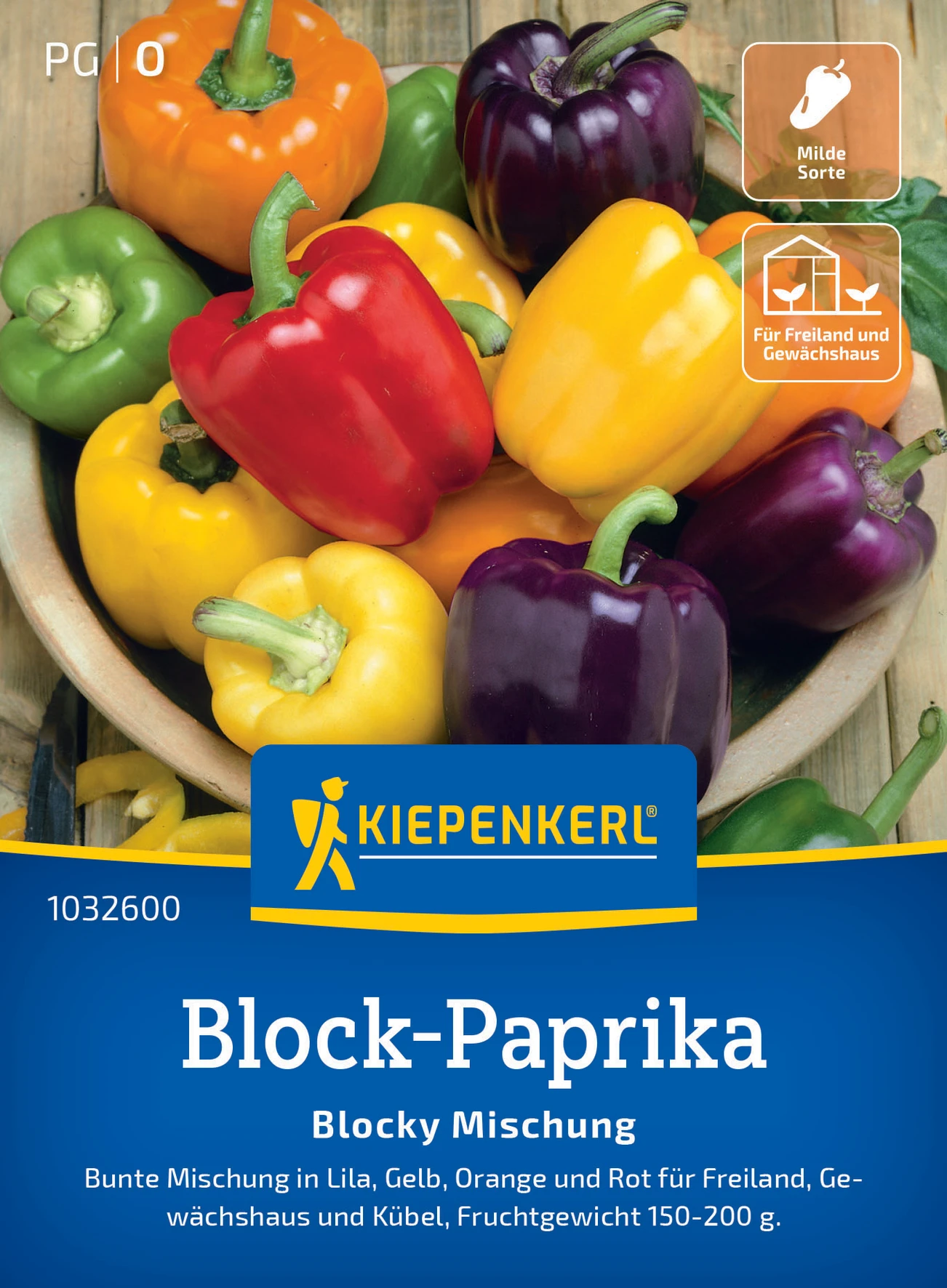 Kiepenkerl Block-Paprika Blocky Mischung, F1
