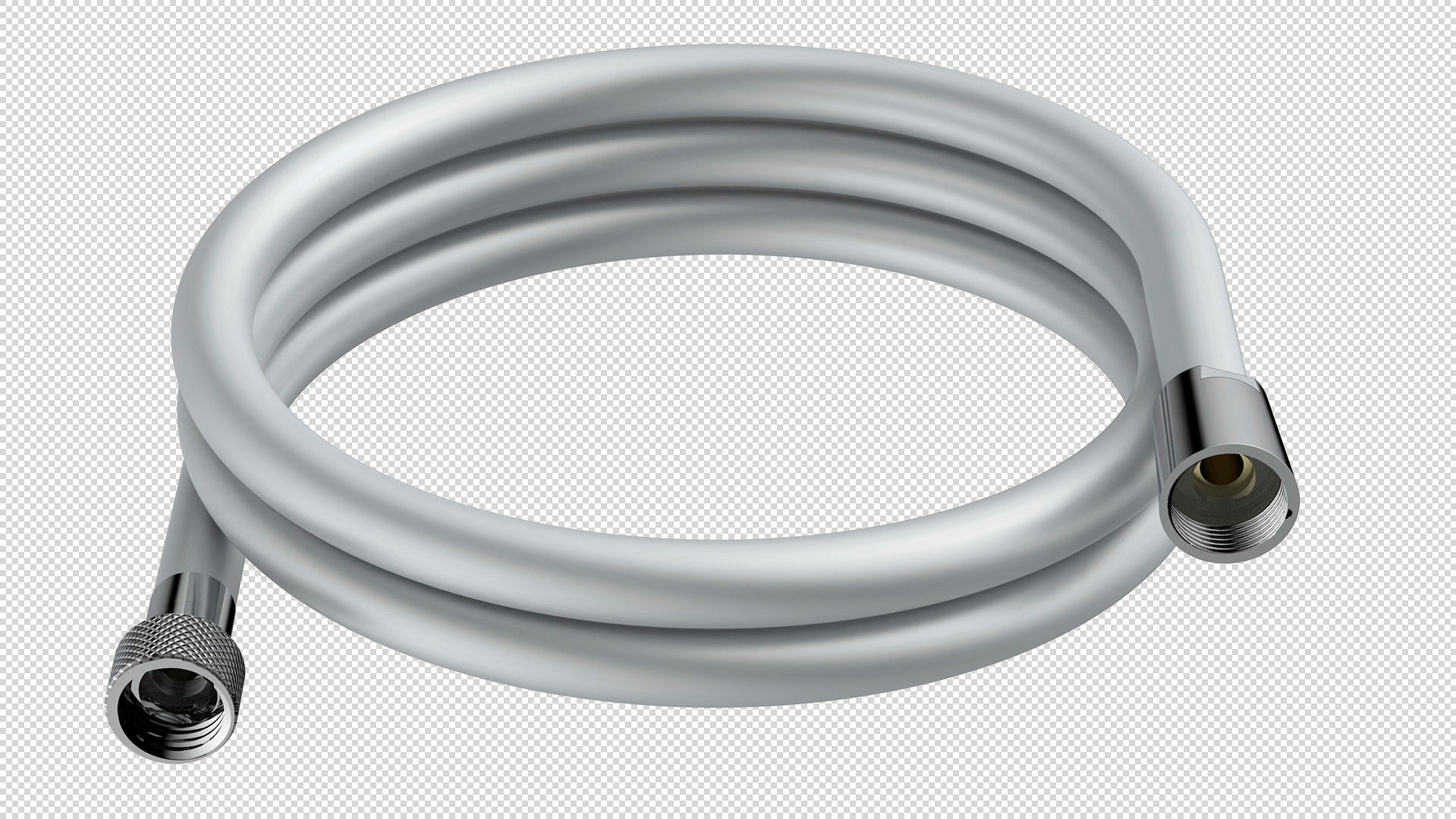 Brauseschlauch 150 cm, Kunststoff, Silber