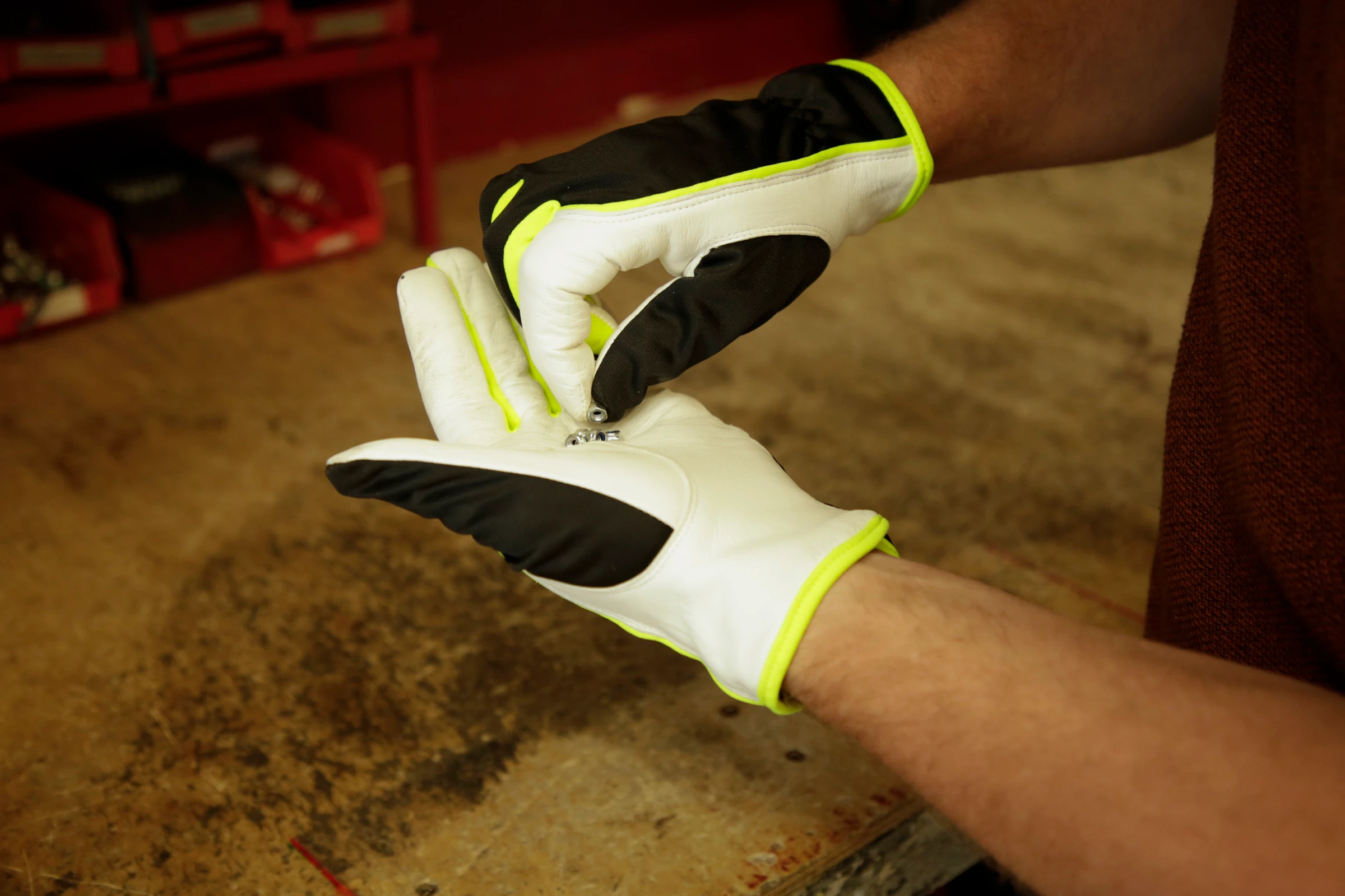Handschuh Pan Gr. 8/M Ziegenleder Cr-frei gegerbt