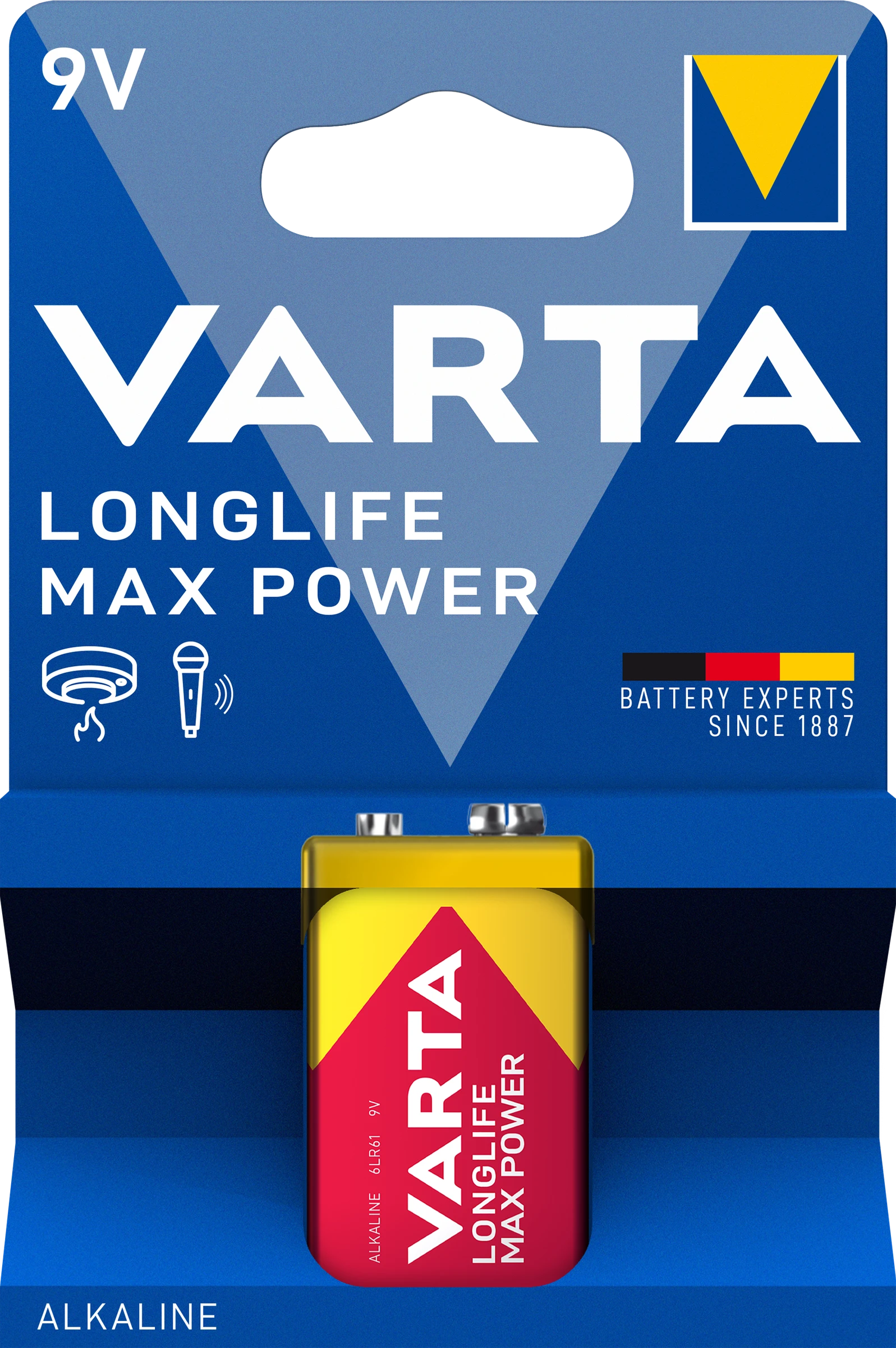 VARTA LONGLIFE Max Power 9V Blister 1