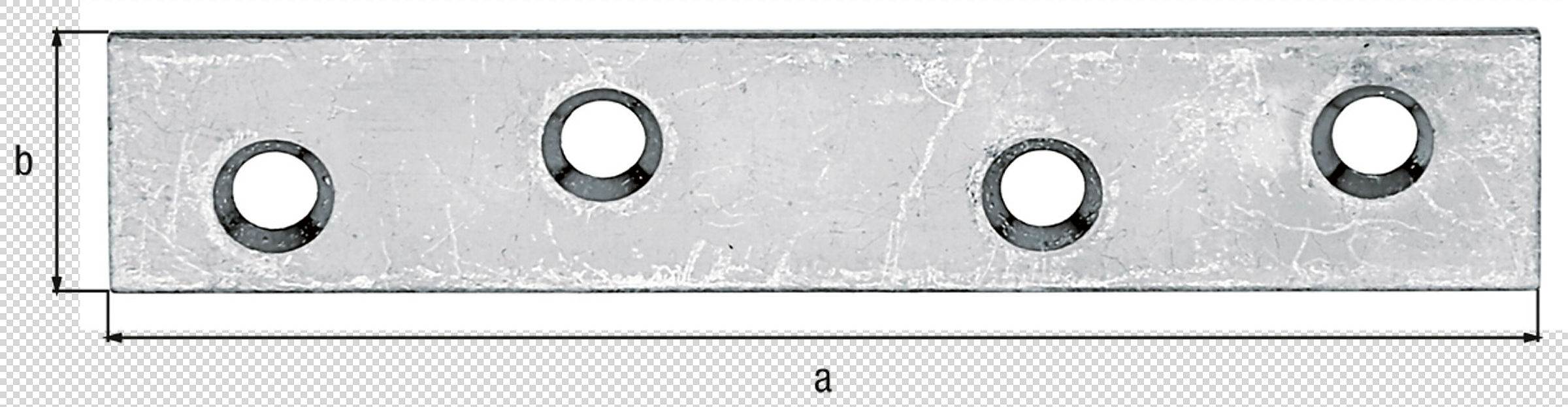 Flachverbinder 80x15 sendzimirverzinkt