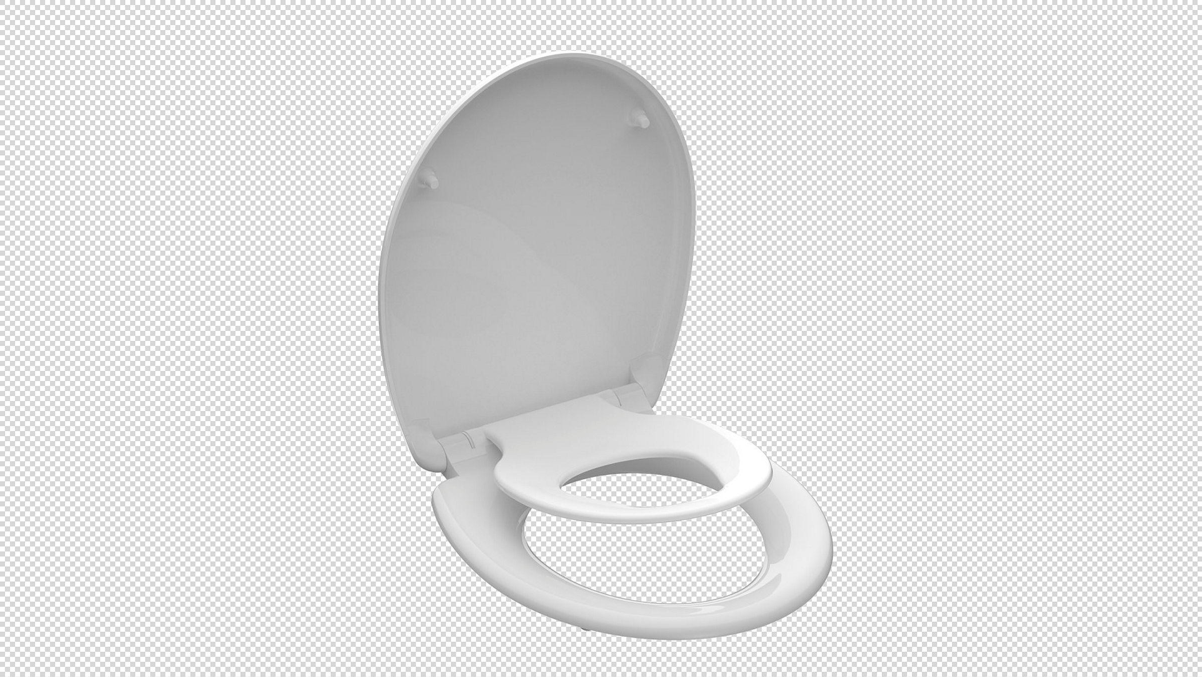 Duroplast WC-Sitz FAMILY WHITE, mit Absenkautomatik und Schnellverschluss