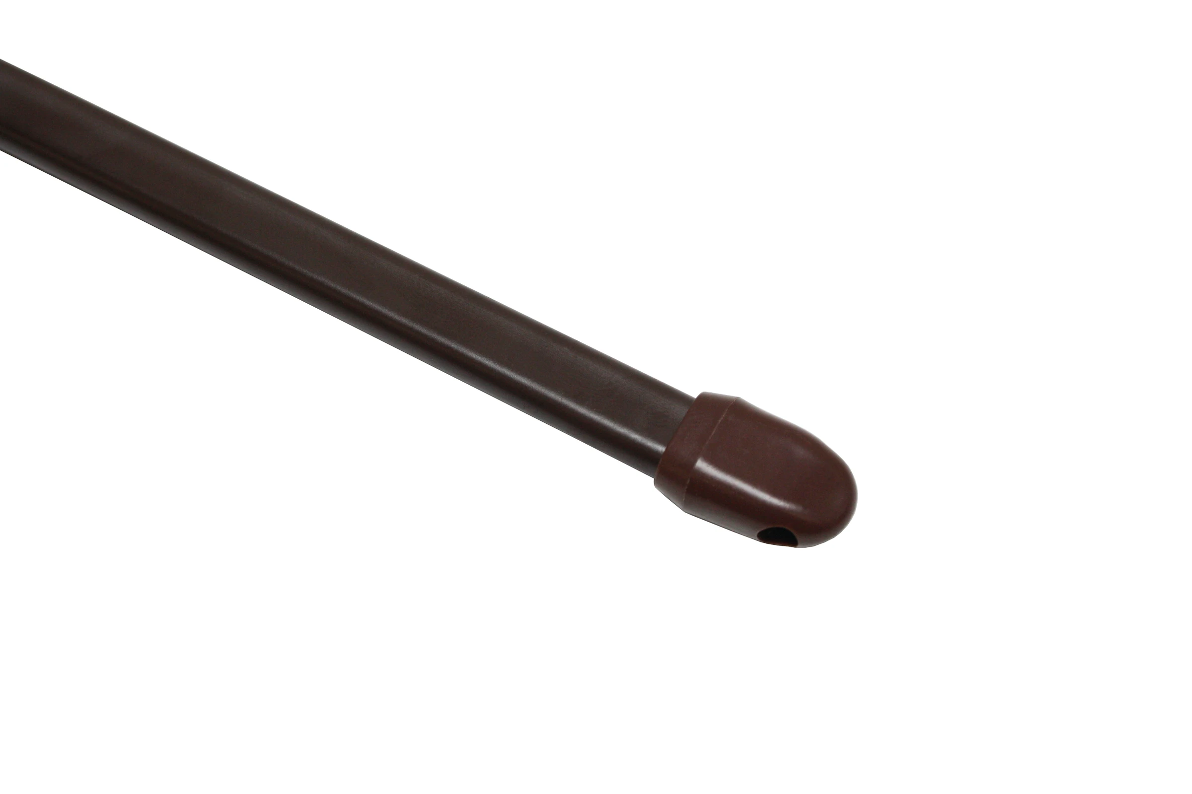 Vitragestange flachoval, Scheibenstange, Metall/Kunststoff, braun, 40 cm