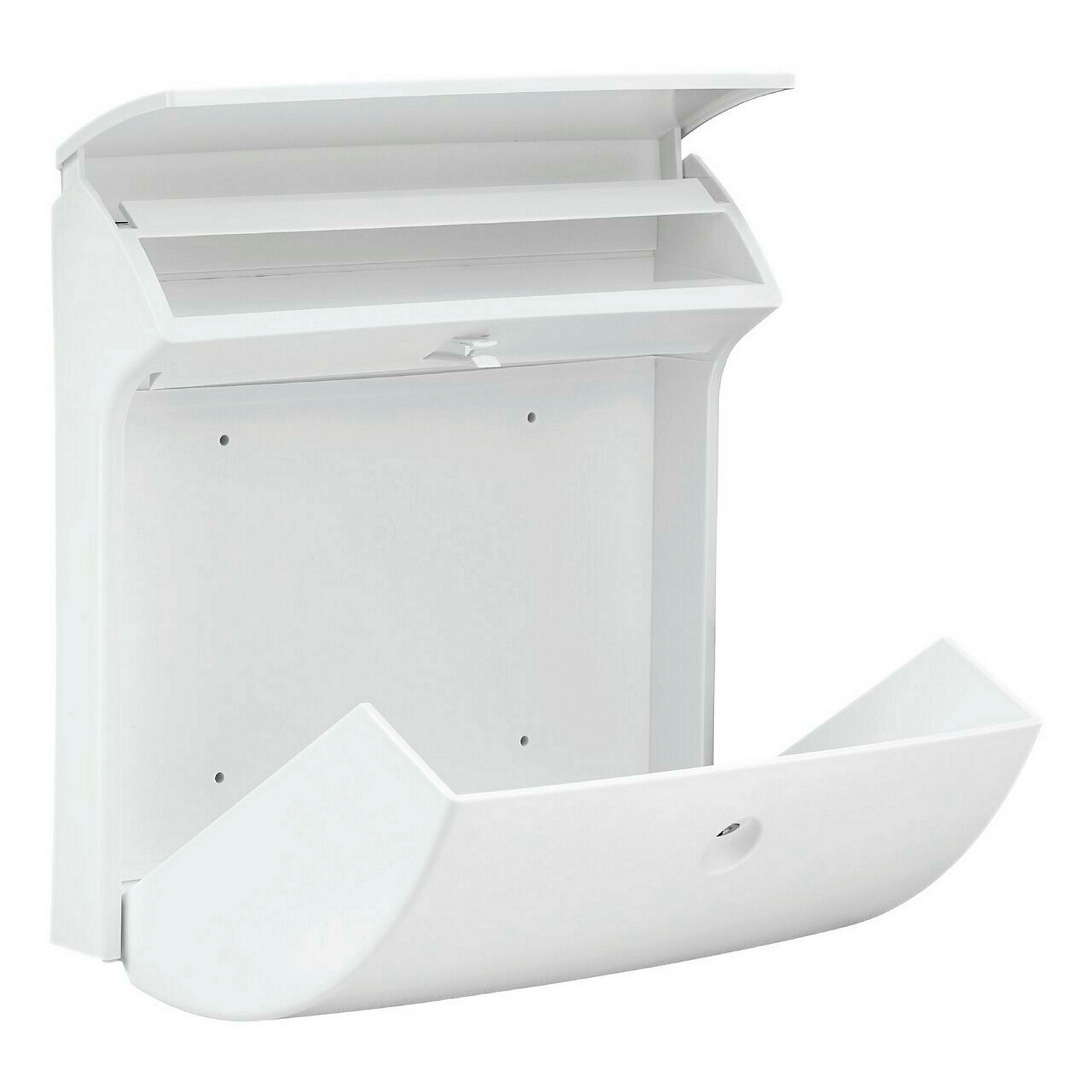 Kunststoff-Briefkasten Classico 4931 W weiss