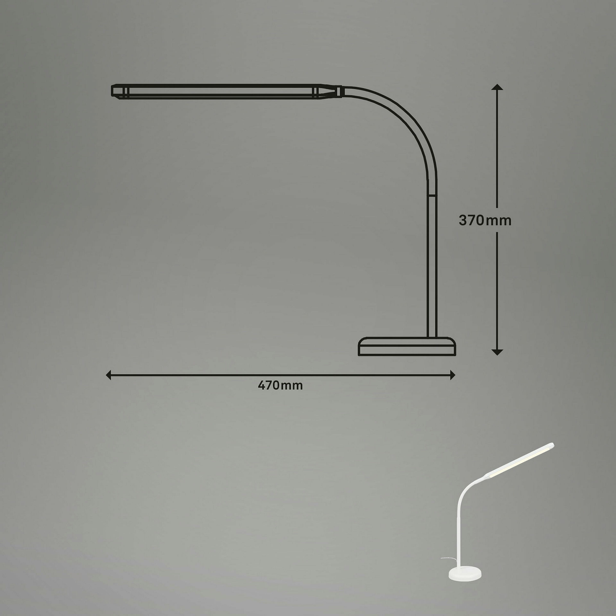 LED Tischleuchte, weiß, 1xLED-Platine/6W