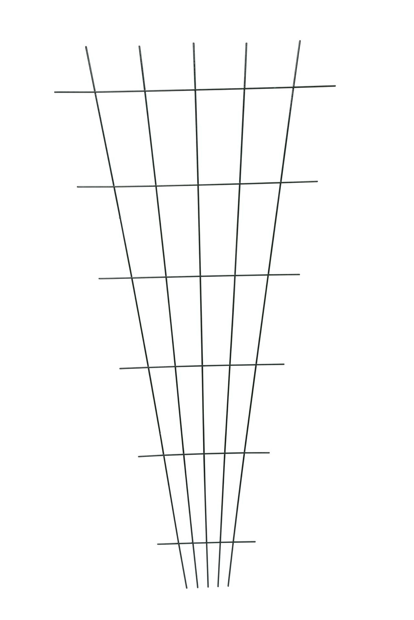 Draht Gitterspalier grün, 75x150 cm, fächerförmig