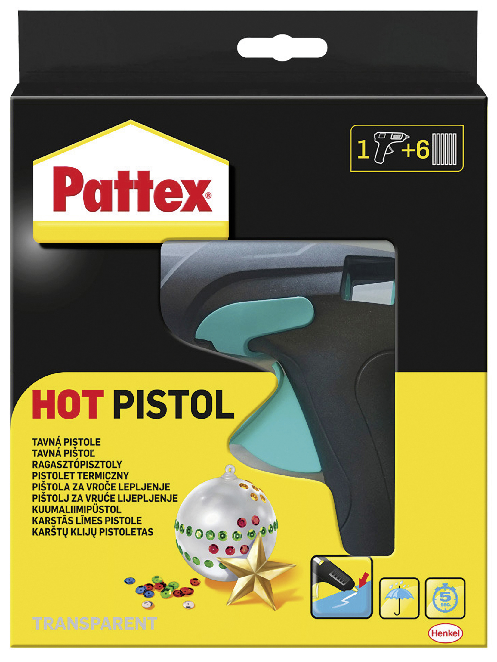 Pattex Hot Pistol Starter-Set 1 Pistole + 6 Sticks