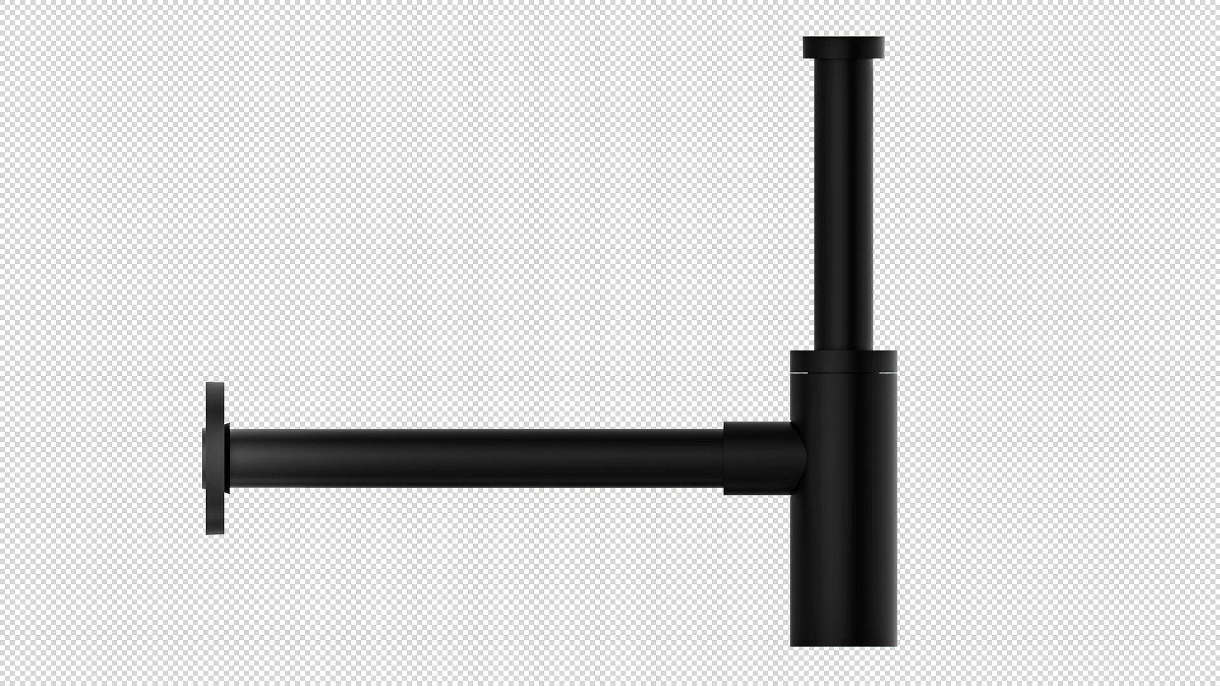 Design-Flaschensiphon, Schwarz, 1 1/4'' x 32 mm