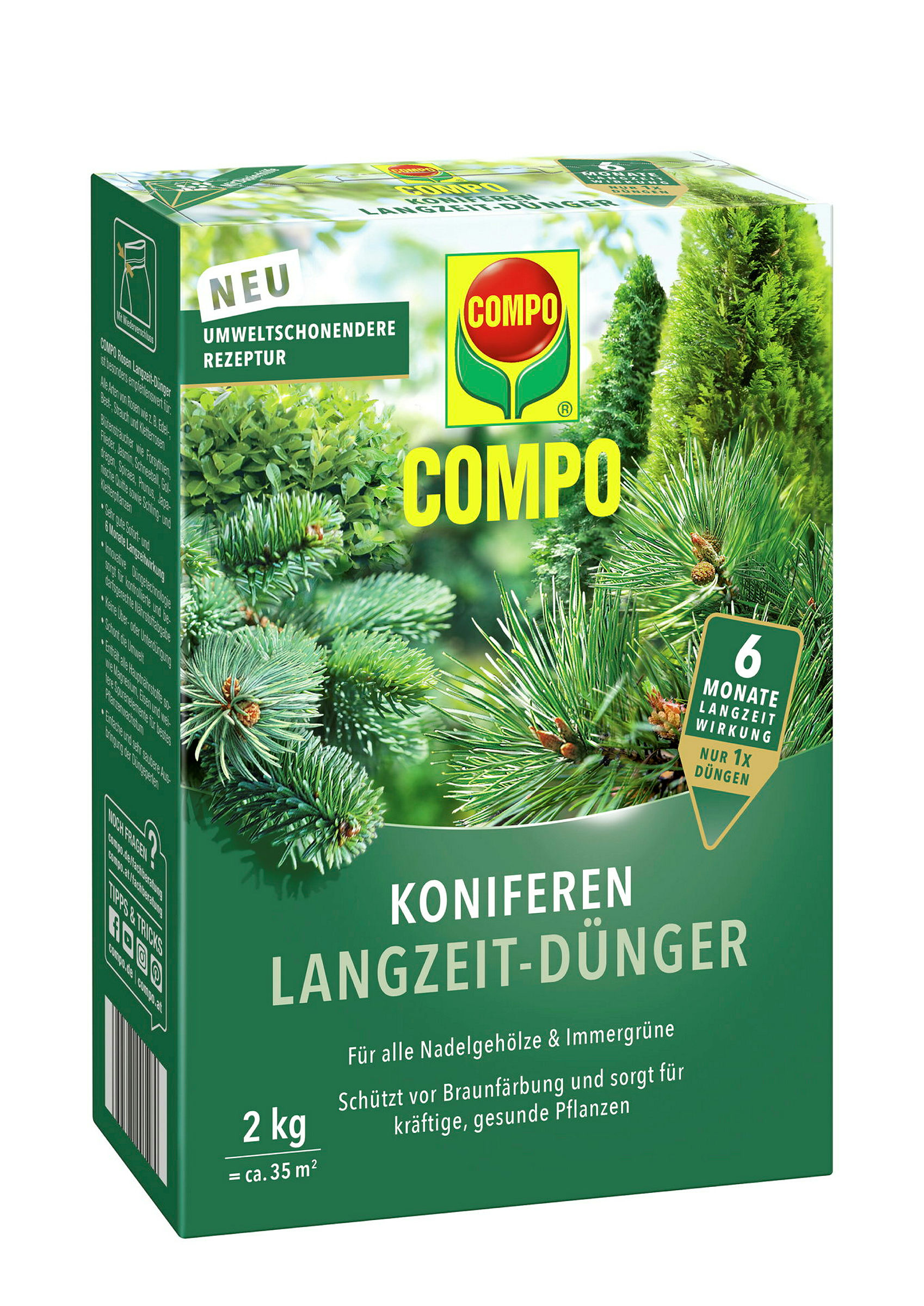 COMPO Koniferen Langzeit-Dünger, 2 kg