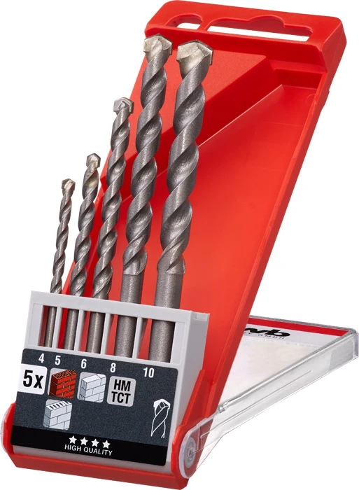 Steinbohrersatz, 5-tlg., ø 4, 5, 6, 8, 10 mm