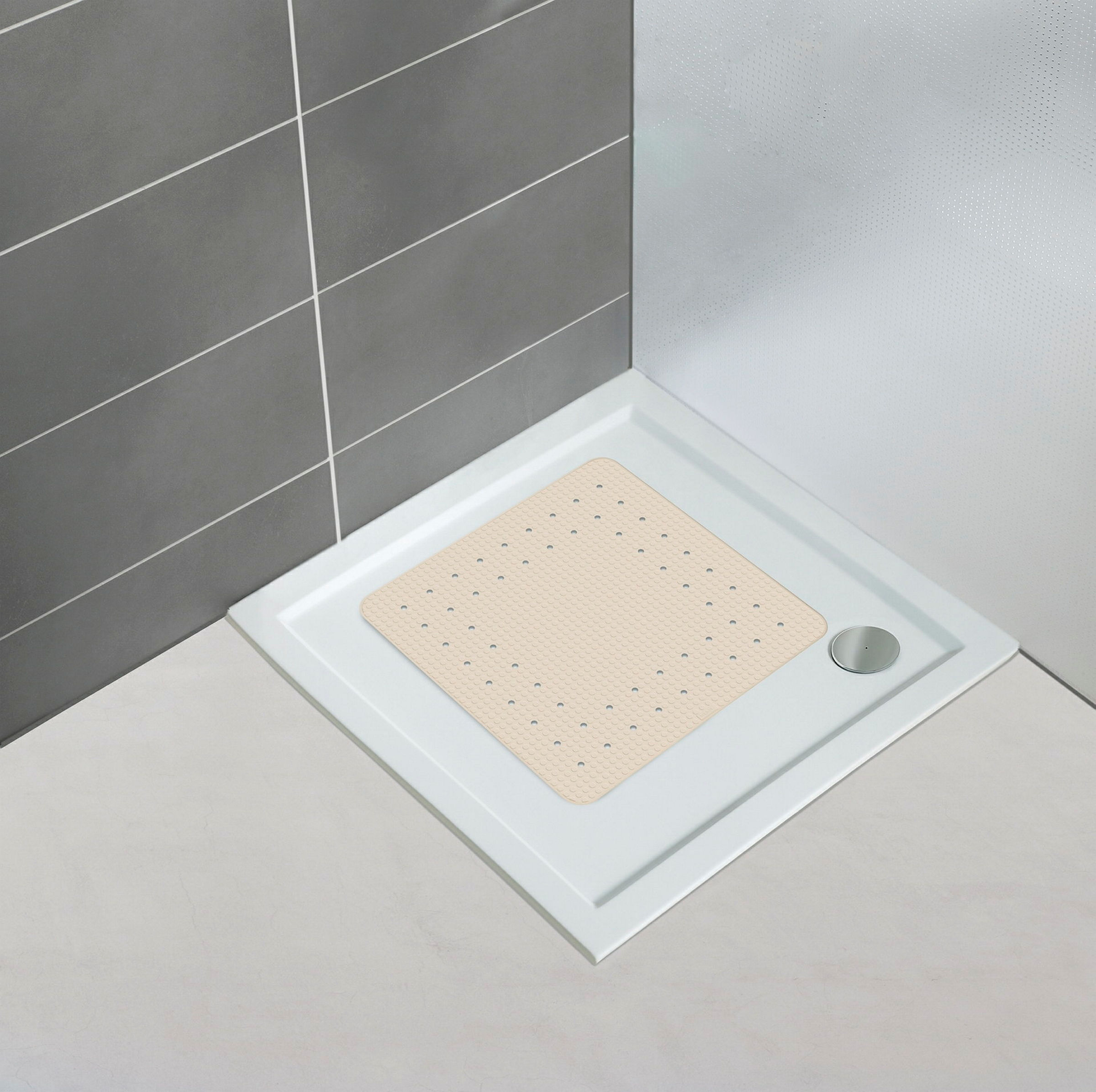 Duscheinlage Mirasol beige 54x54 cm