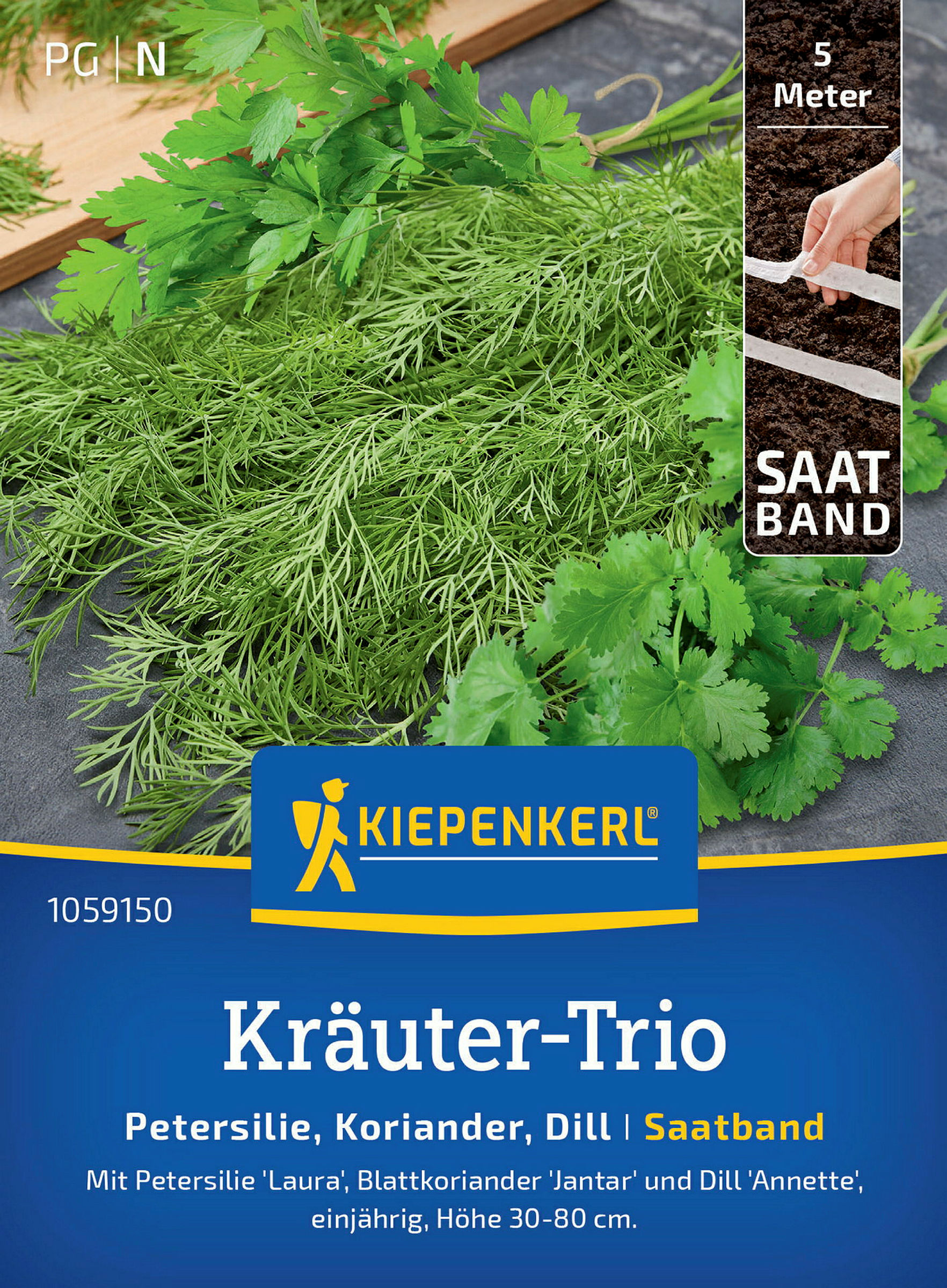 Kiepenkerl Kräuter-Trio Petersilie Laura, Koriander Jantar, Dill Annette, S