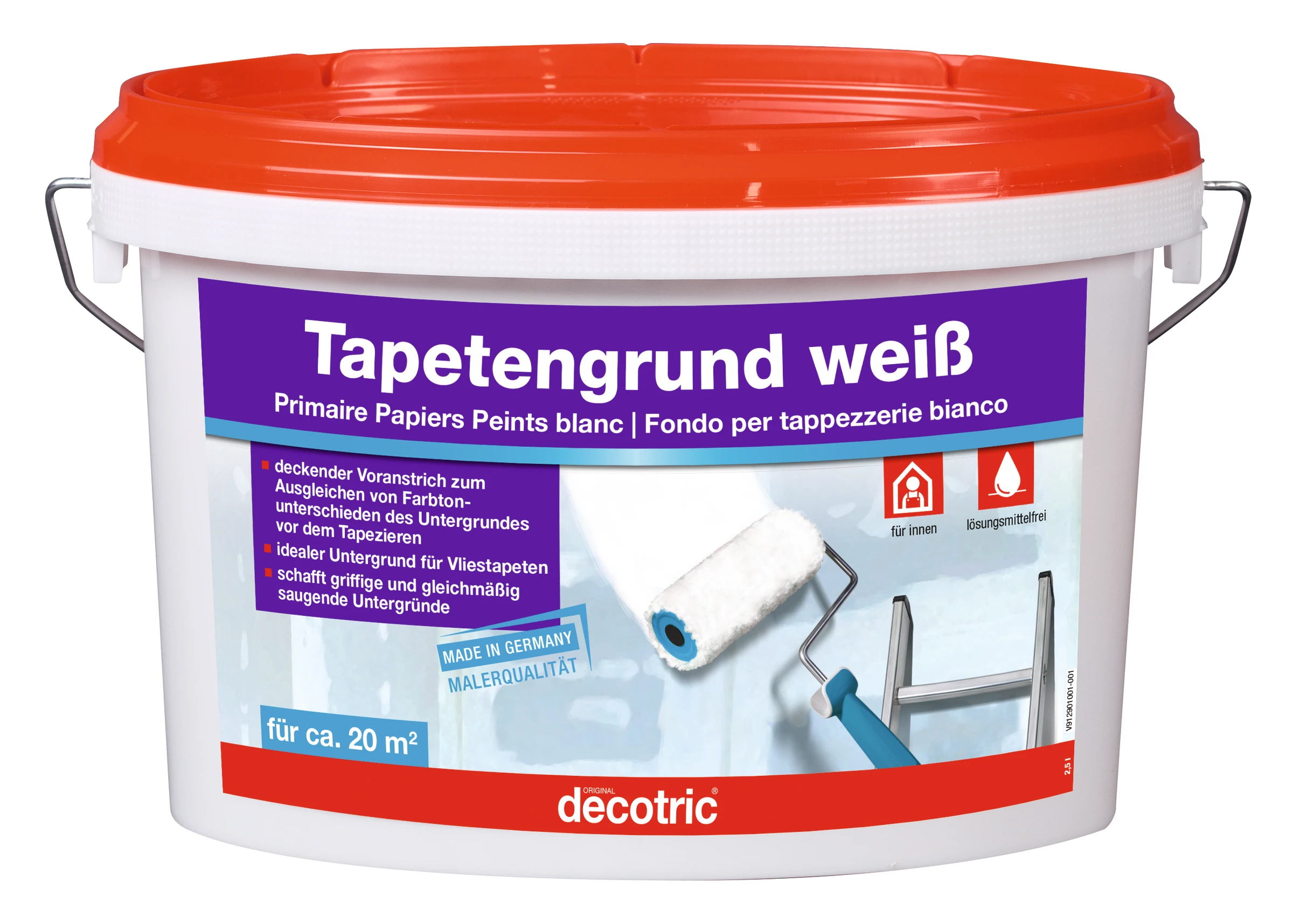 decotric Tapetengrund weiß 2,5 L