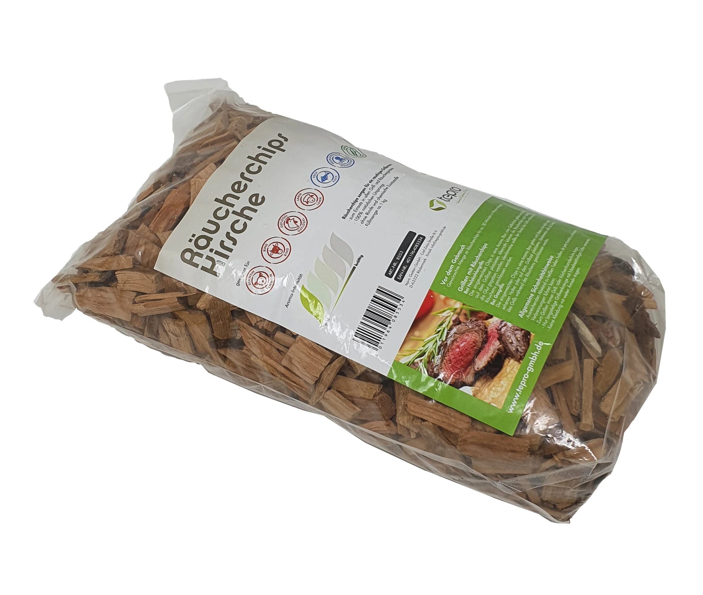 Räucherchips Kirsche Füllmenge 1 kg