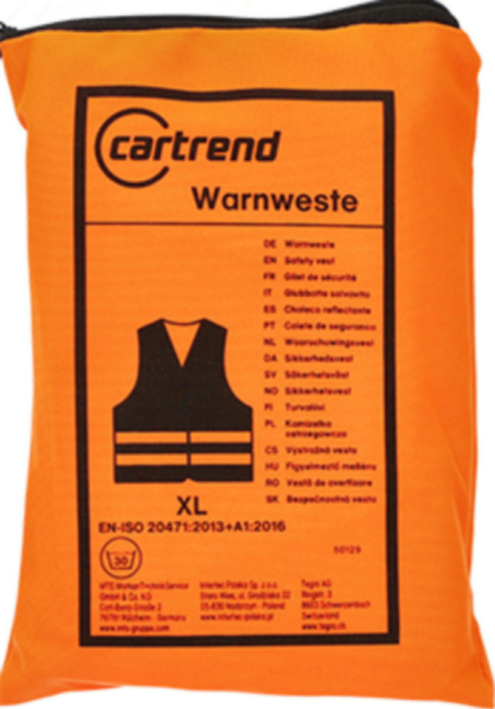 Warnweste or in Zipptasche ADAC