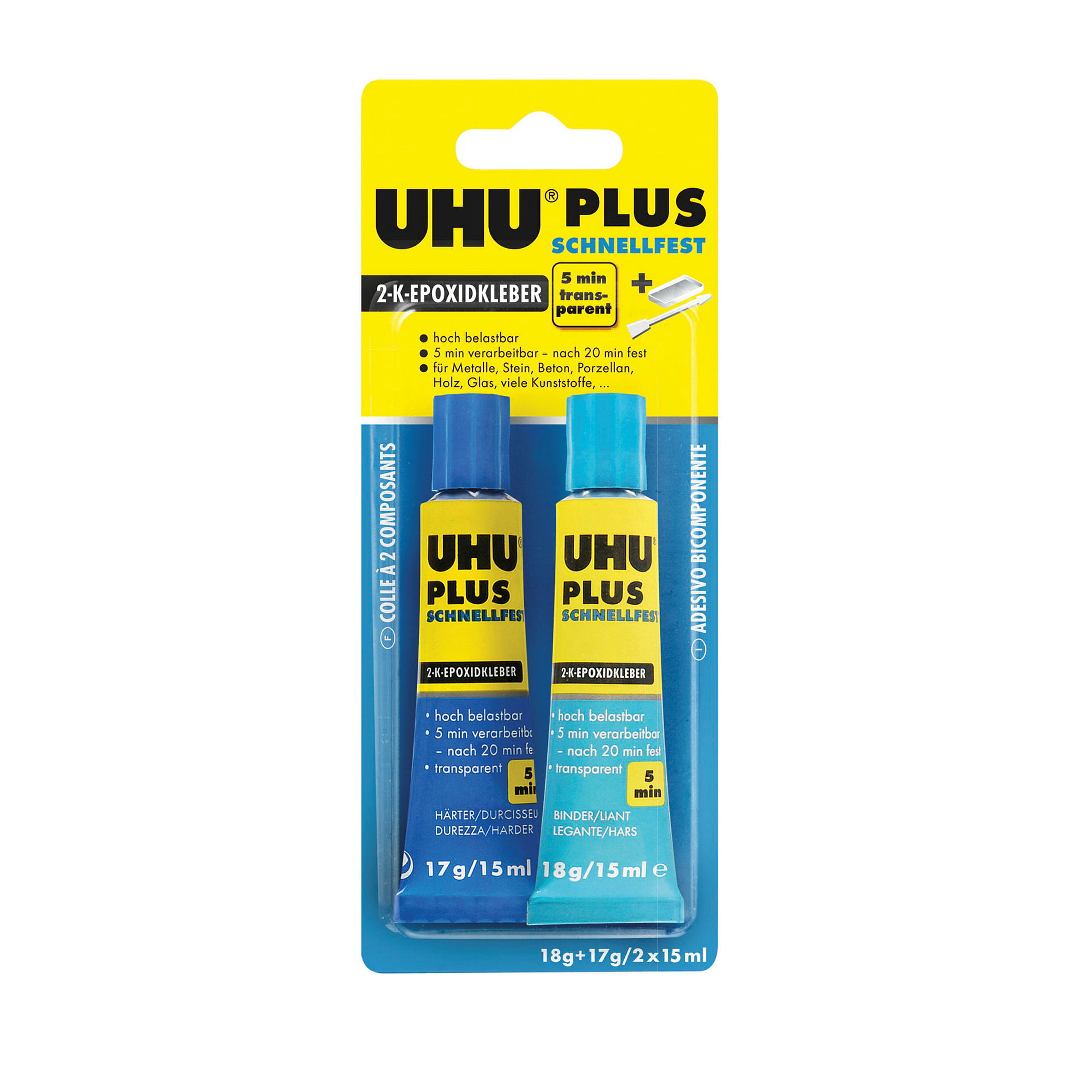 UHU 2-K Klebstoff plus schnellfest, 35g