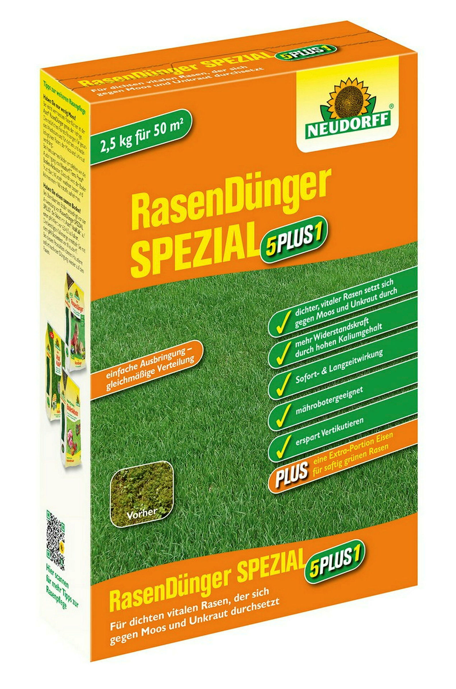 Neudorff RasenDünger SPEZIAL5PLUS1, 2,5 kg
