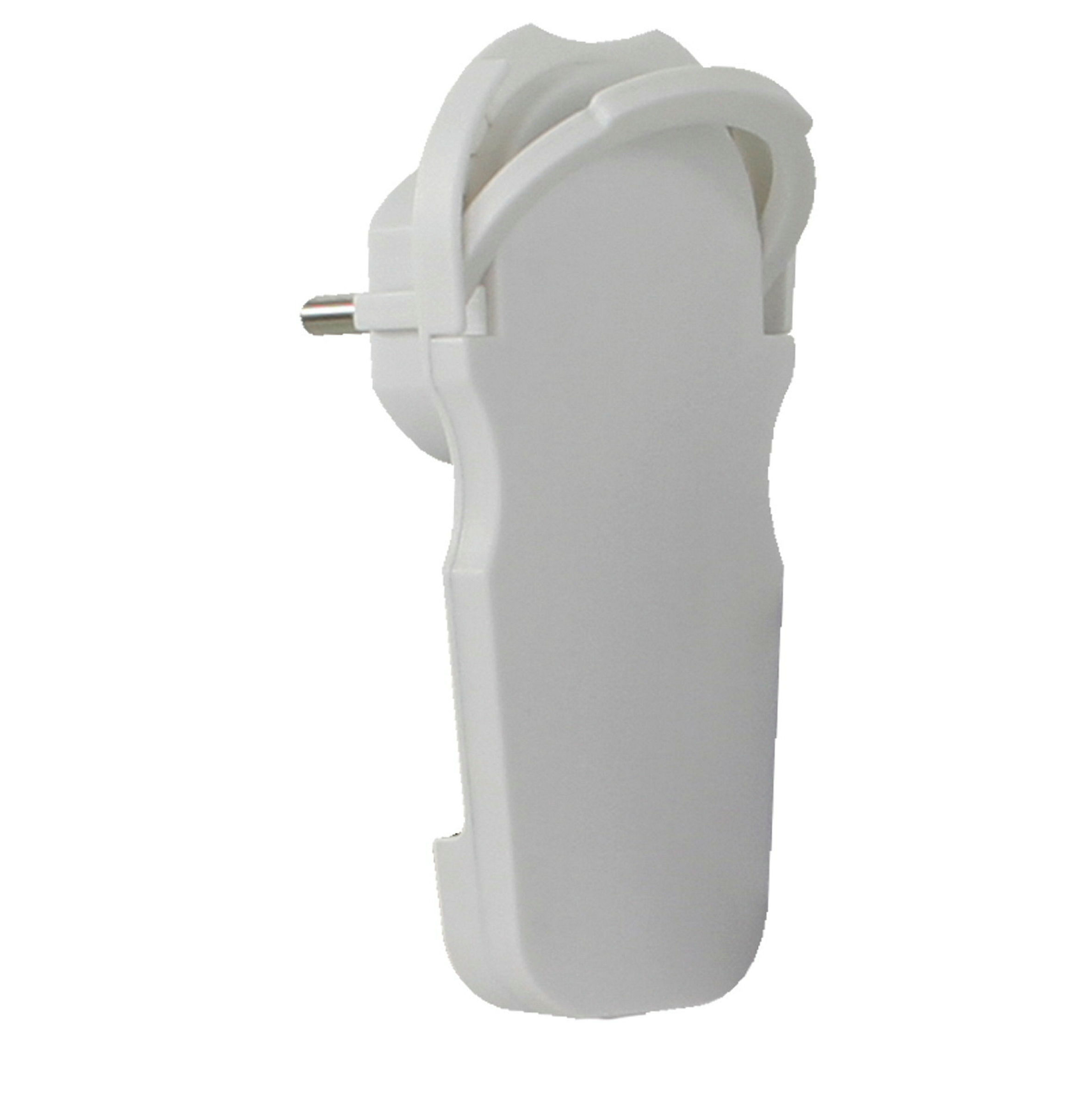 Schutzk. REV-Flachstecker weiß