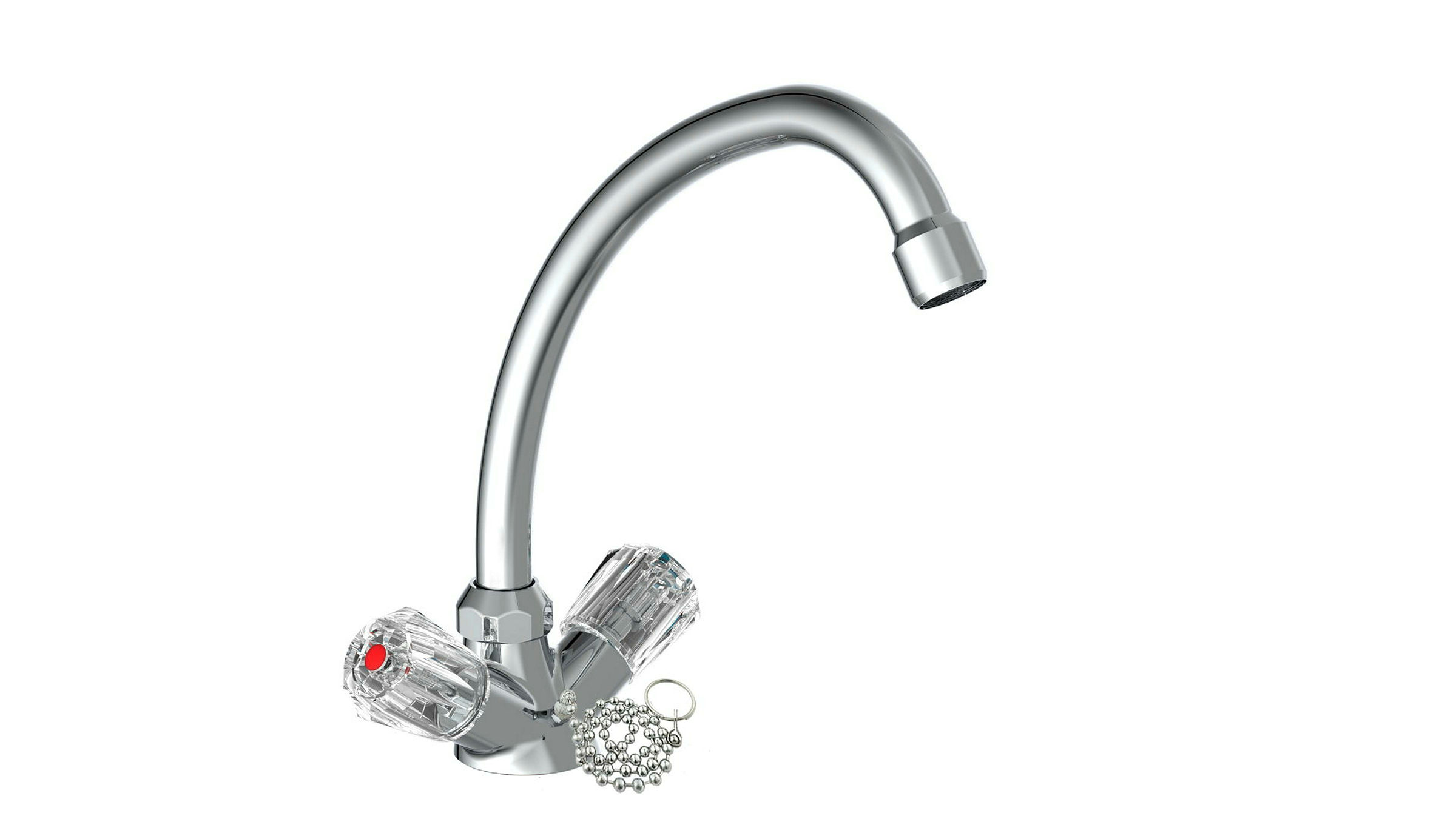 BRILLANT Waschtischarmatur Niederdruck, Chrom