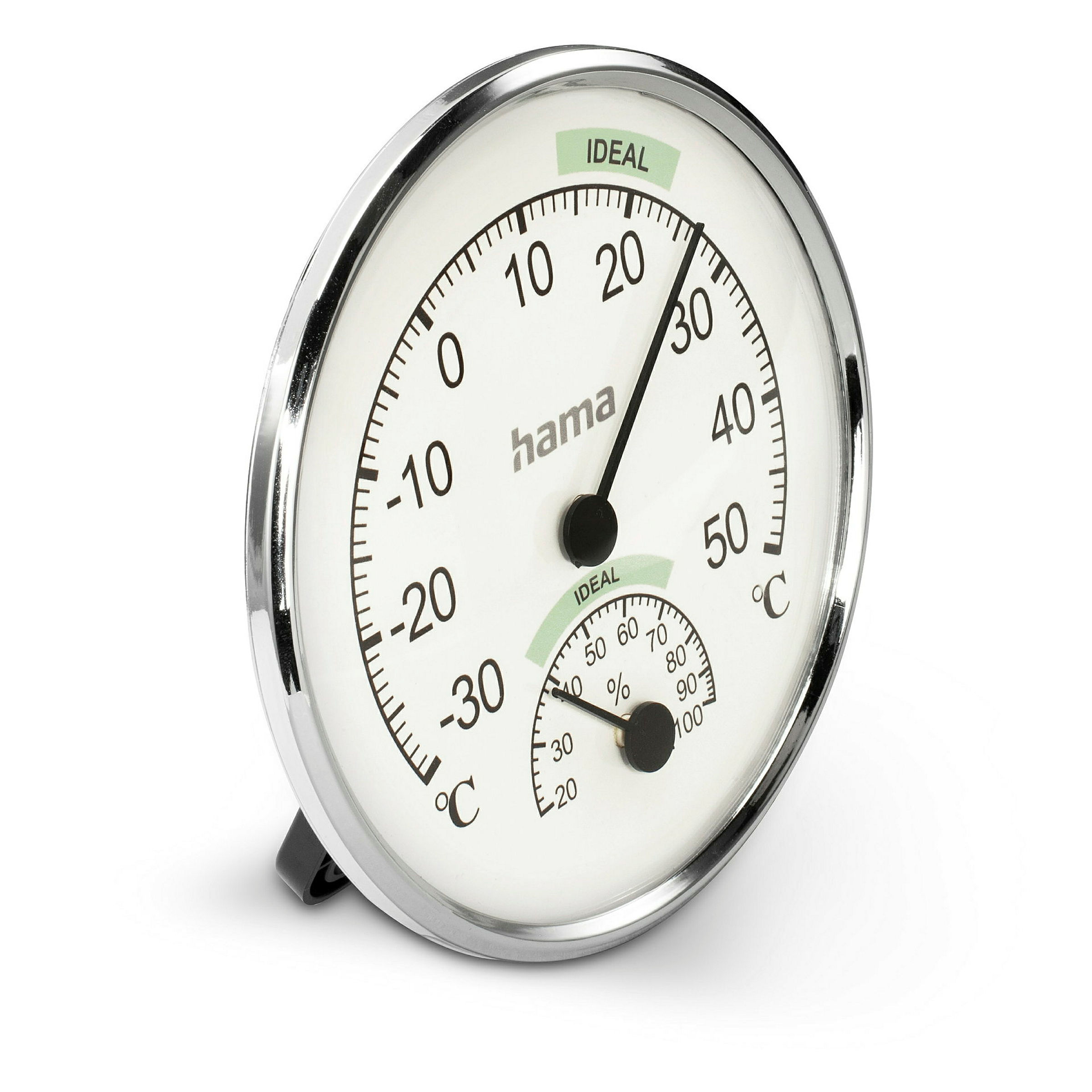 Hama Thermometer und Hygrometer'Chios'', Silber/Weiß