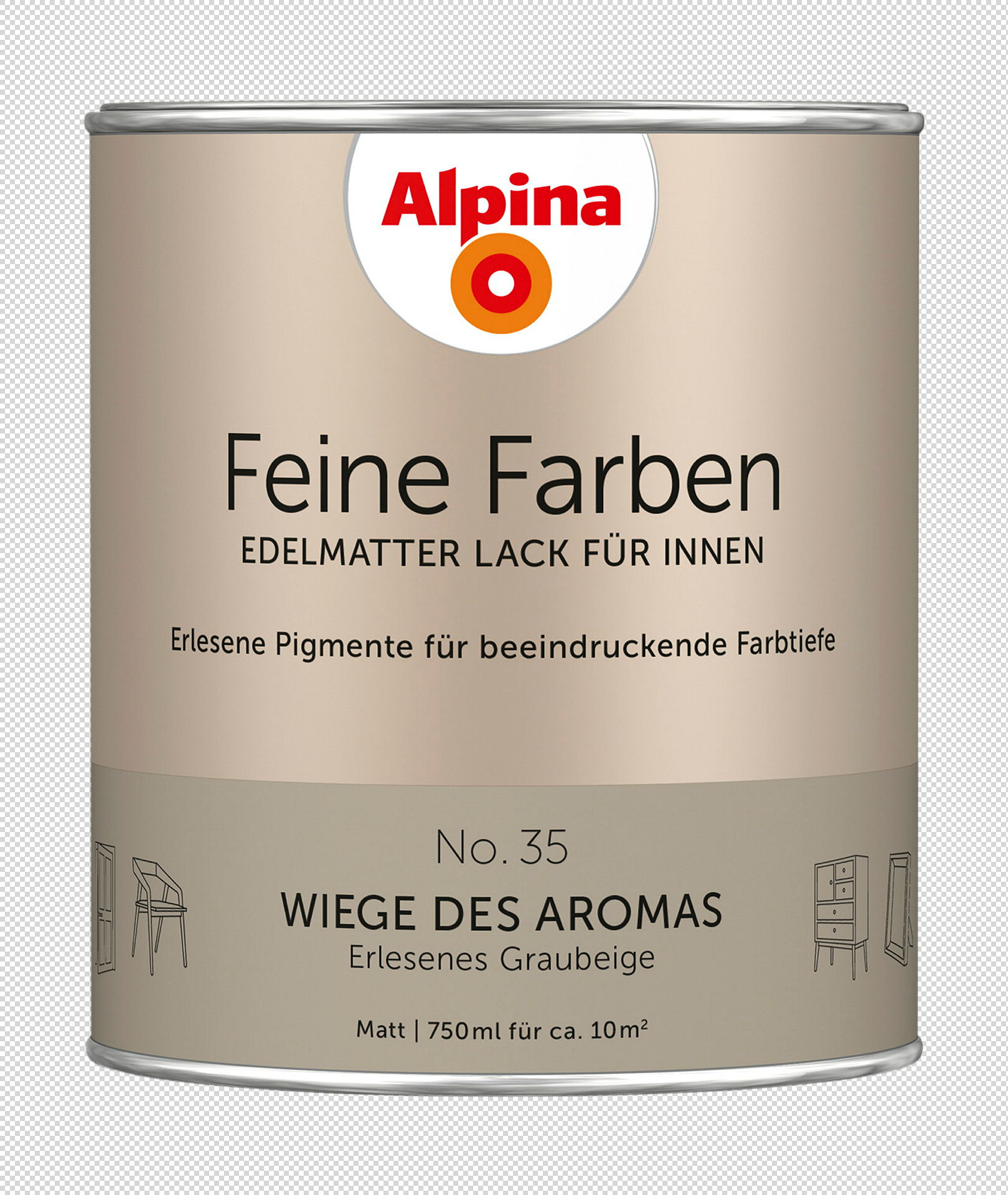 Alpina Feine Farben Lack No. 35 Wiege des Aromas® edelmatt 750ml