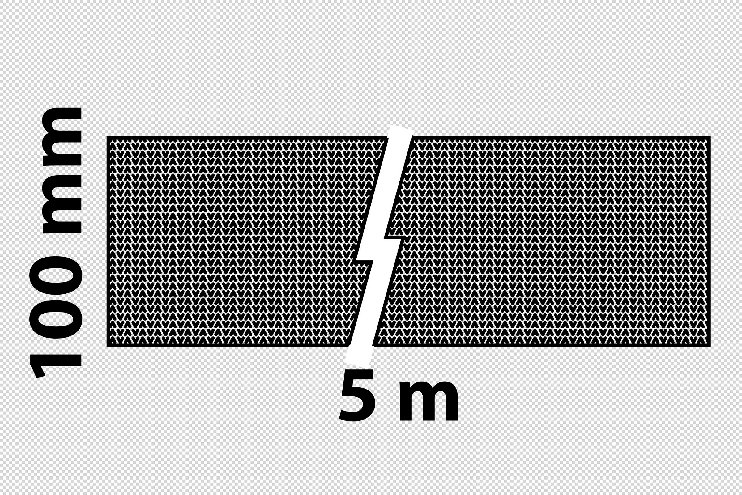 Isolierfilz, 100 mm x 5 m, nicht klebend