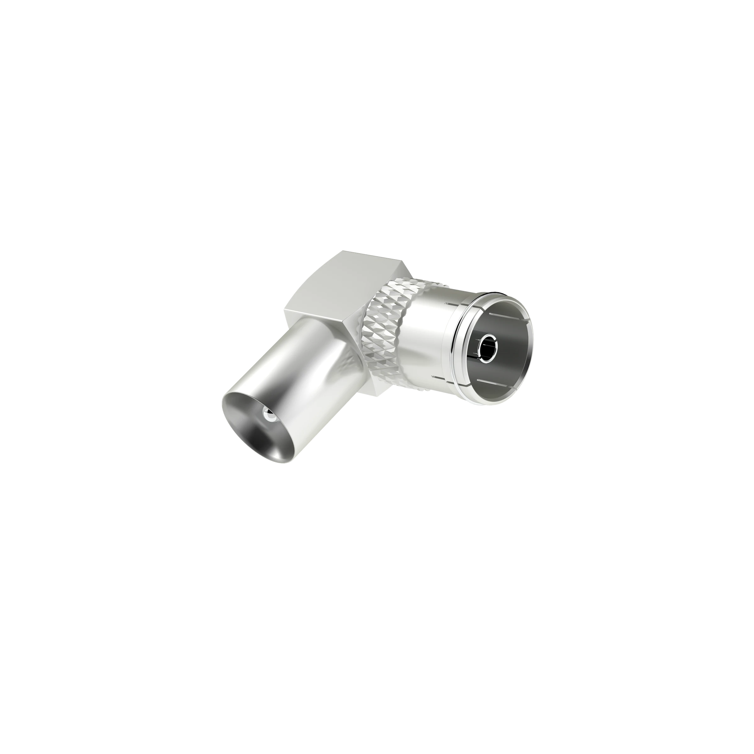 Hama Antennen-Adapter, Koax-Stecker - Koax-Kupplung, 90°