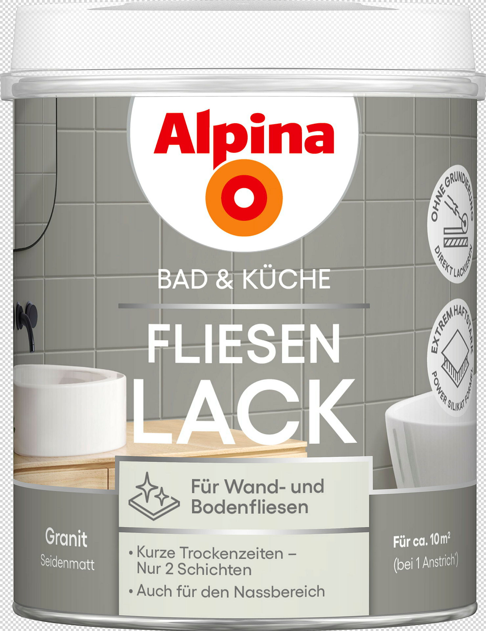 Alpina Bad & Küche Fliesen-Lack Granit SM 750ml