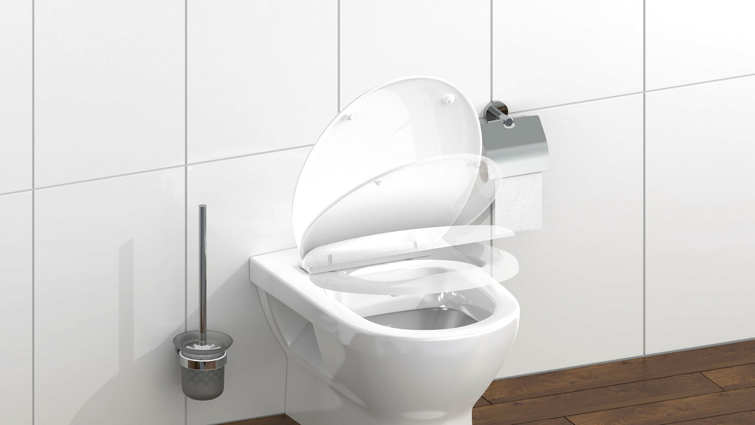 Duroplast WC-Sitz, mit Absenkautomatik