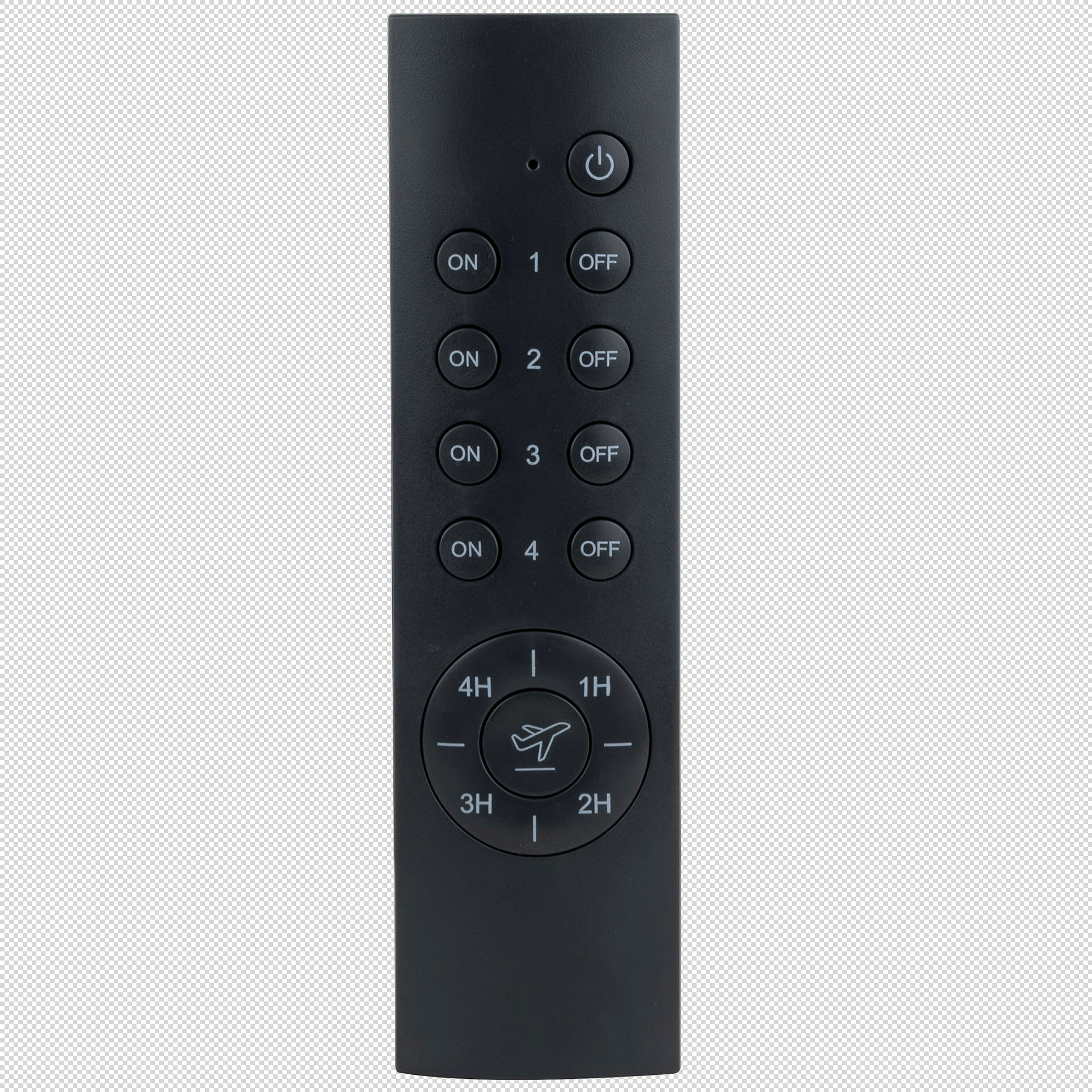 Funkschalt-Set Comfort 2+1 m.Fernbedienung, LED & Countdown, anthrazit