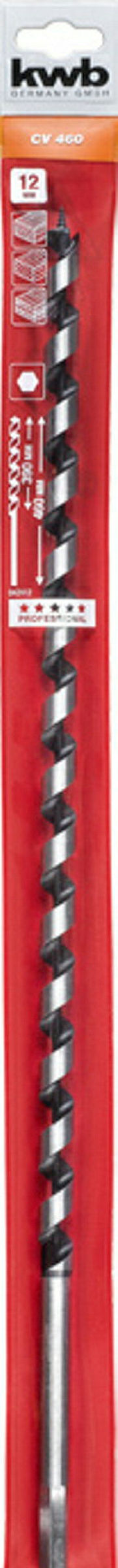 Schlangenbohrer, 460 mm, ø 12.0 mm