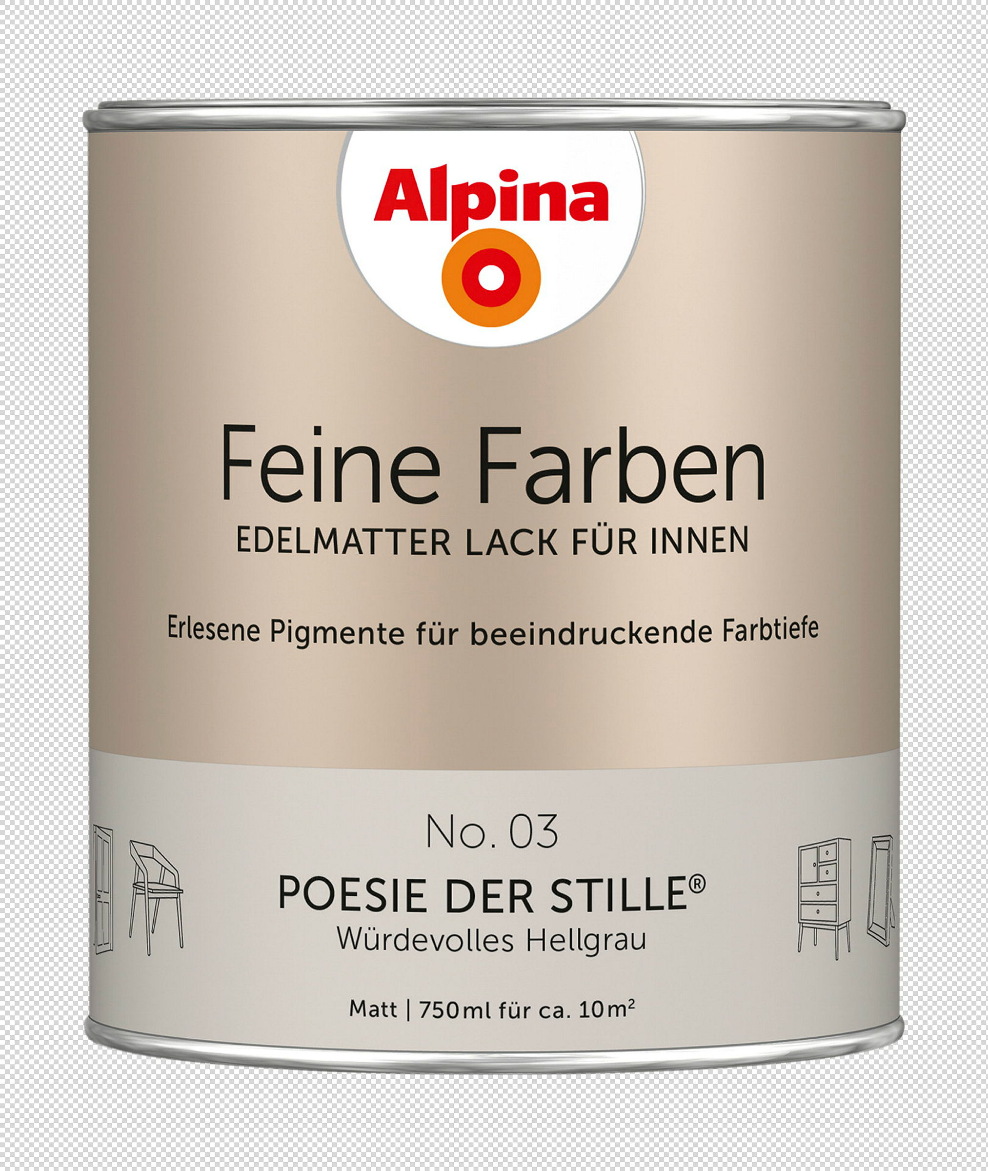 Alpina Feine Farben Lack No. 03 Poesie der Stille® edelmatt 750ml