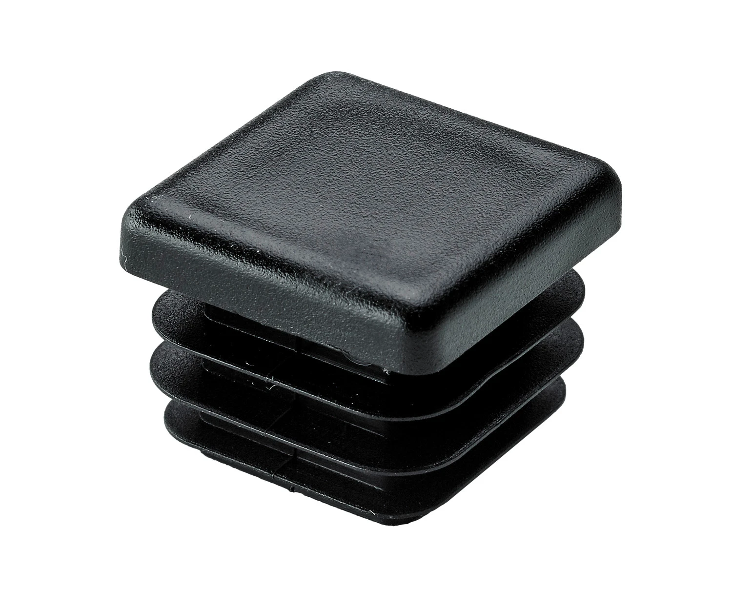 Einsteckgleiter 20x20mm, schwa schwarz, 4 Stück