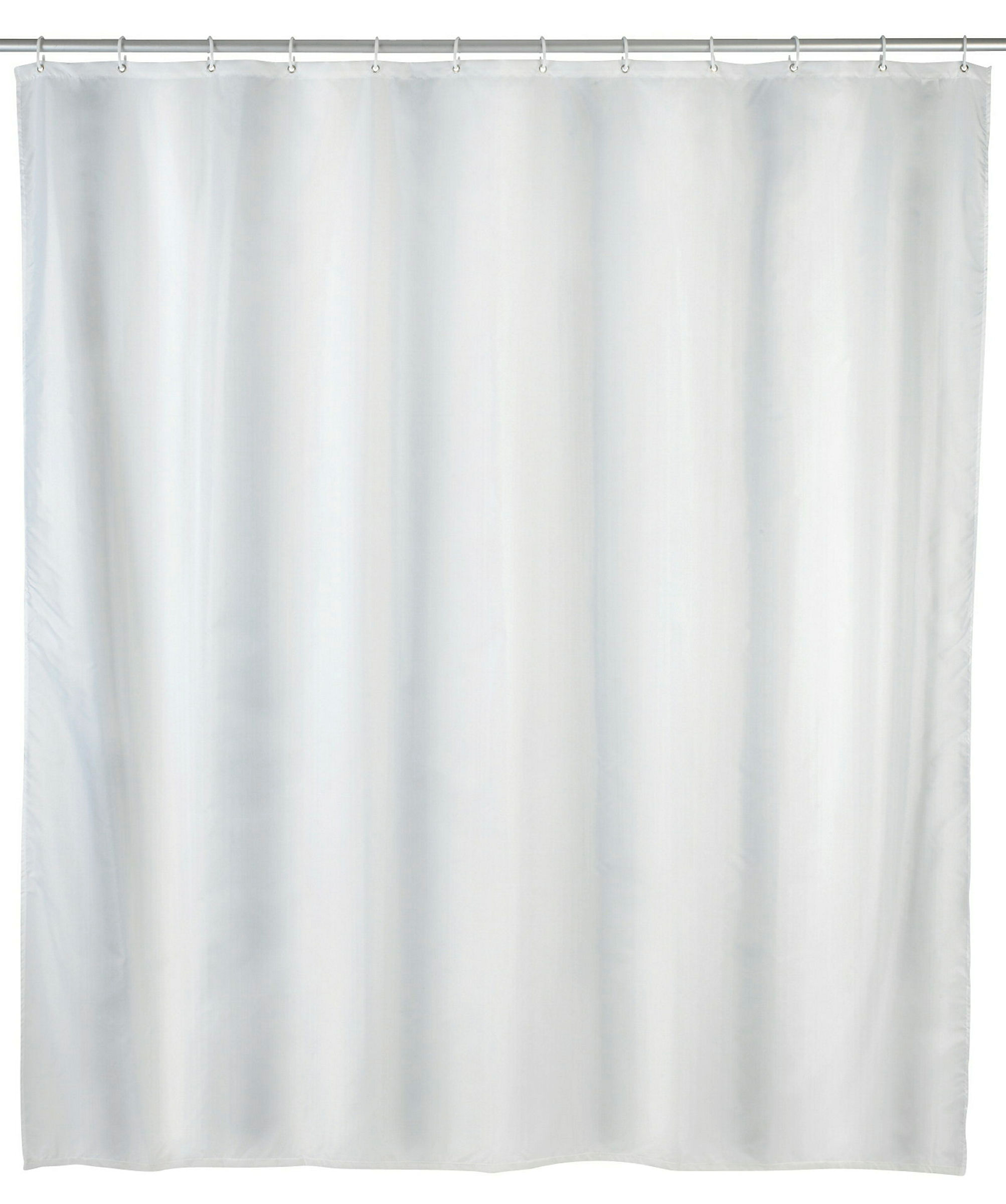 Duschvorhang 180x200 cm uni weiß PEVA