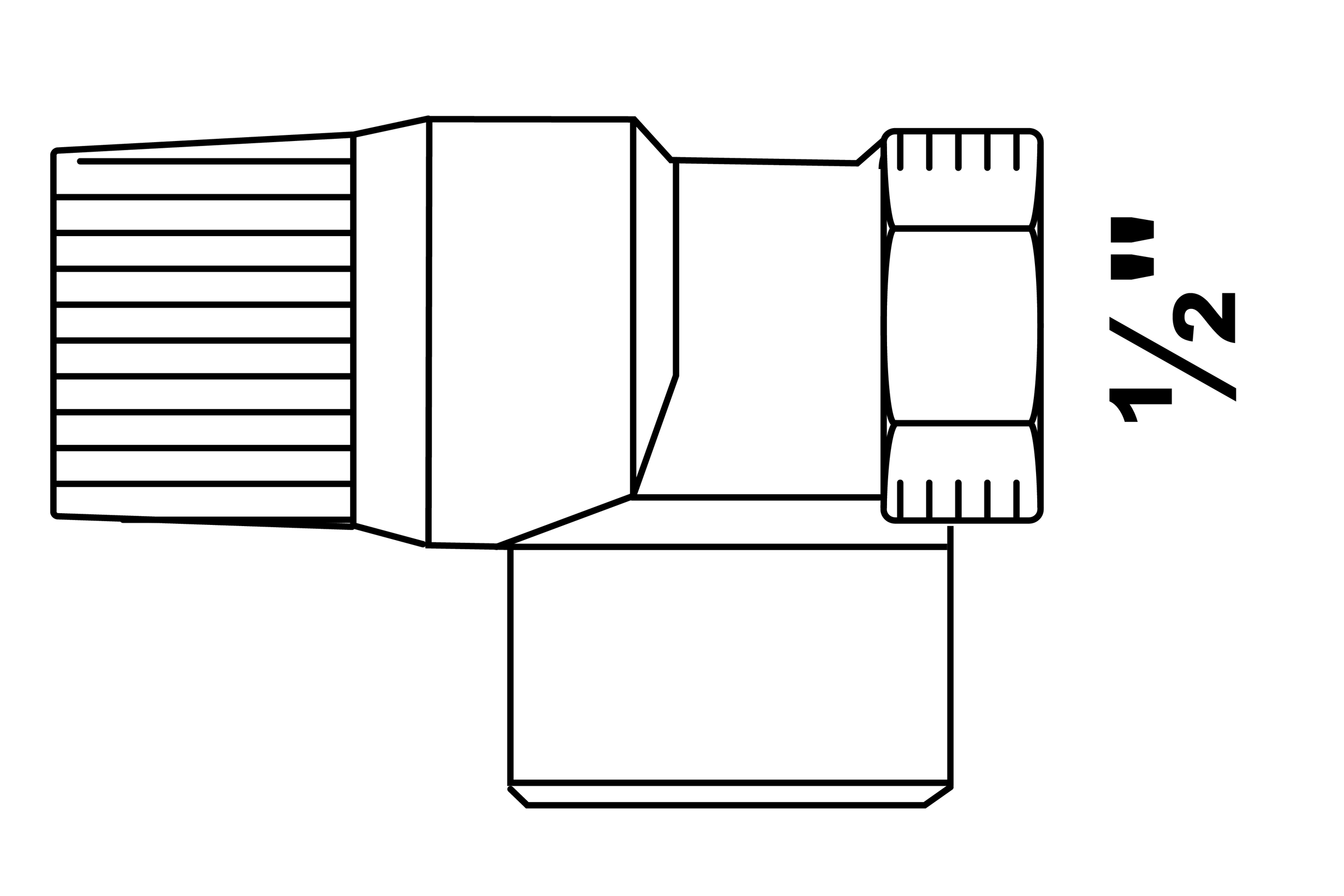 Sicherheitsventil, 10bar, 1/2''IG x 3/4''IG