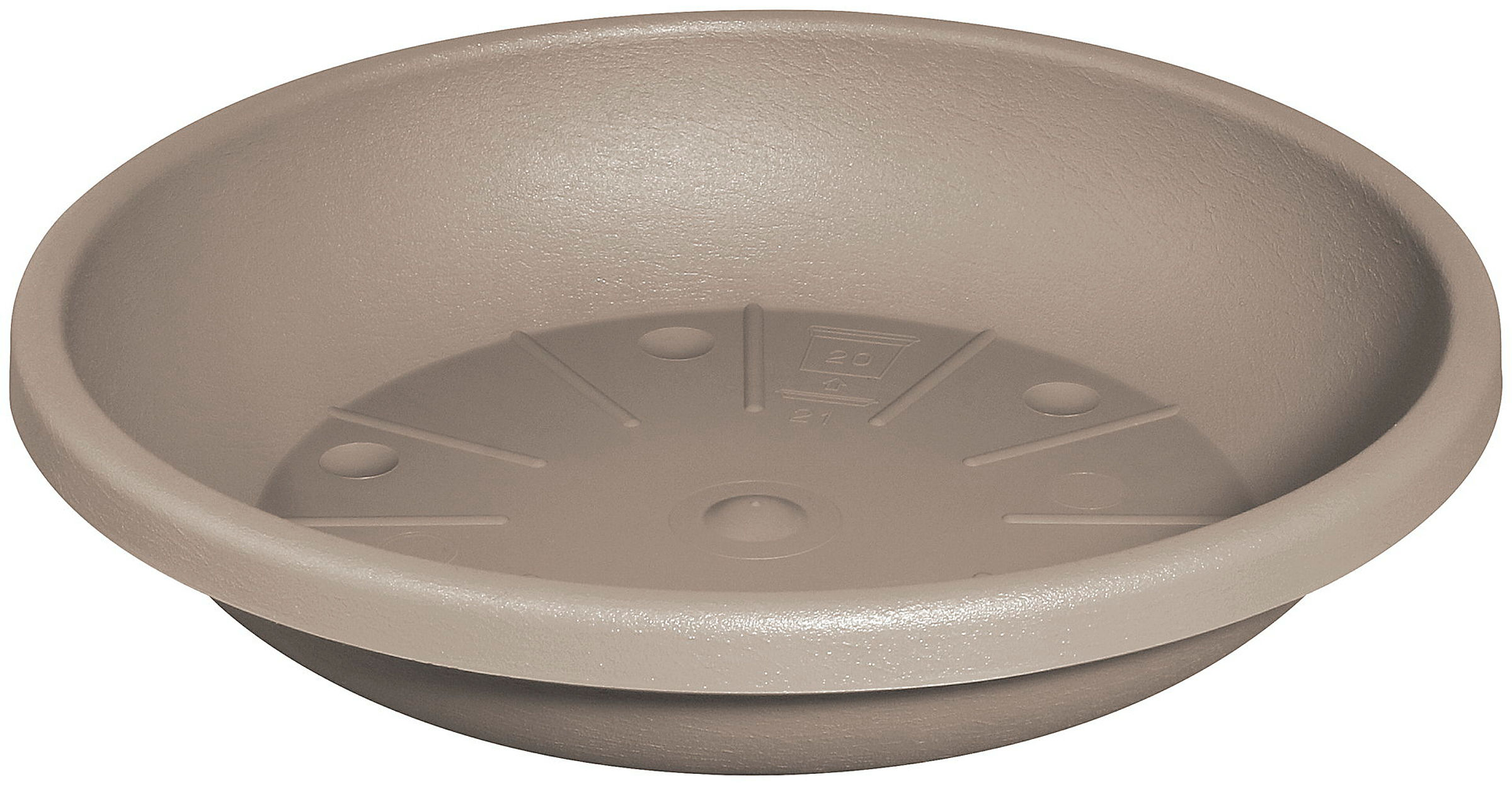 Untersetzer Cylindro 21 cm taupe