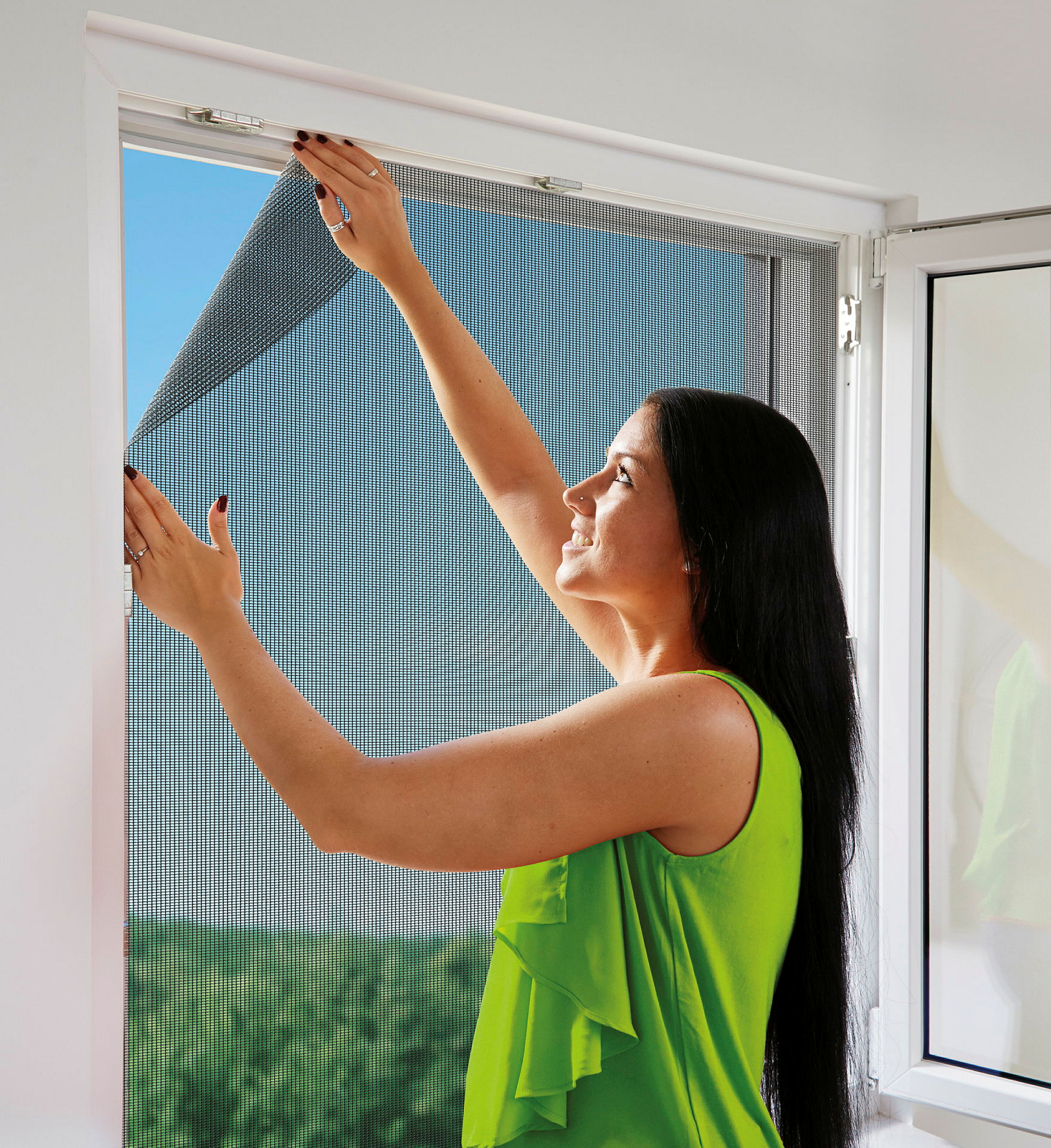 Schellenberg Fliegengitter BASIC, anthrazit, 130 x 150 cm