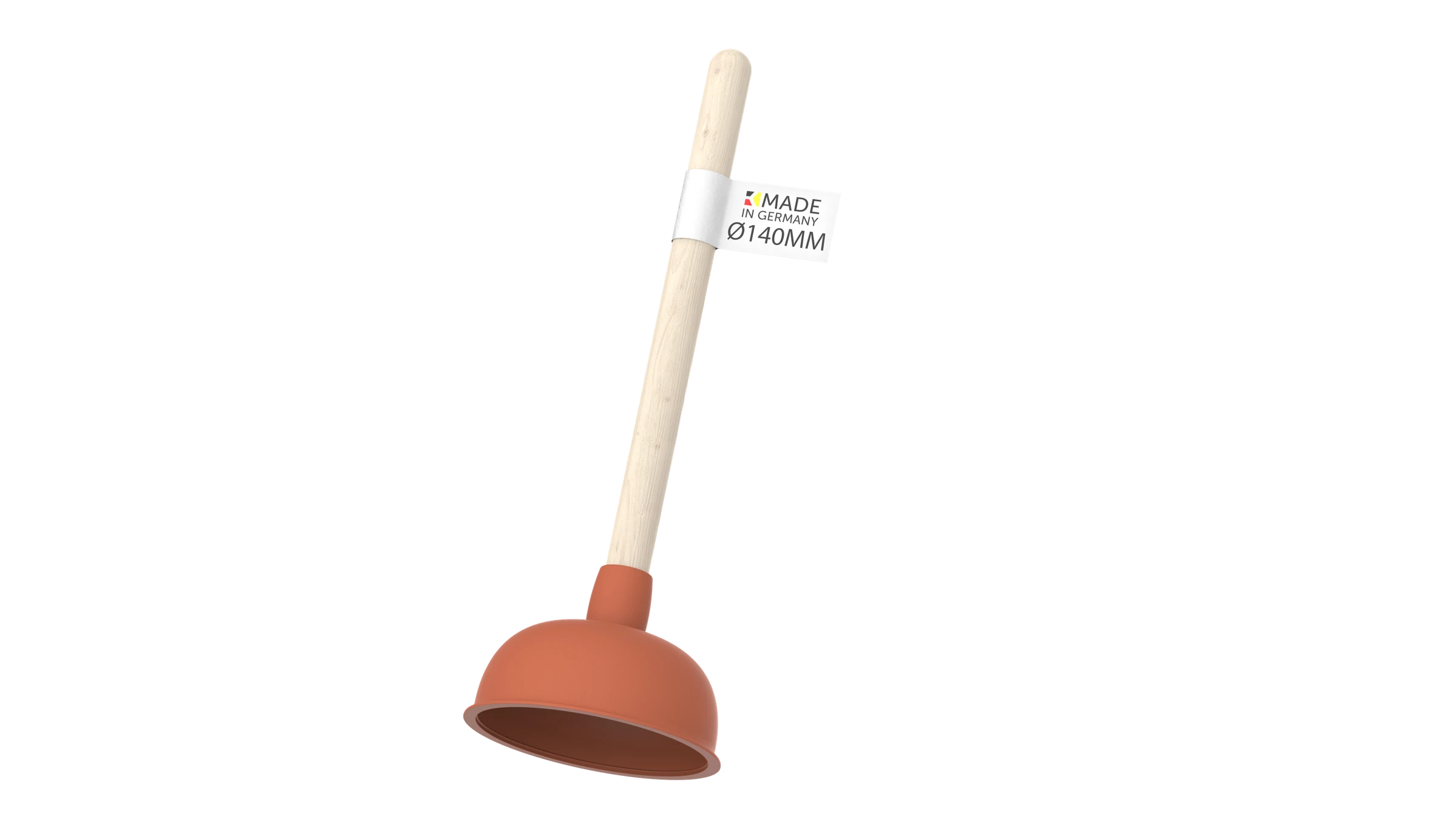 Ausgussreiniger, Ø 140 mm, mit Holzgriff